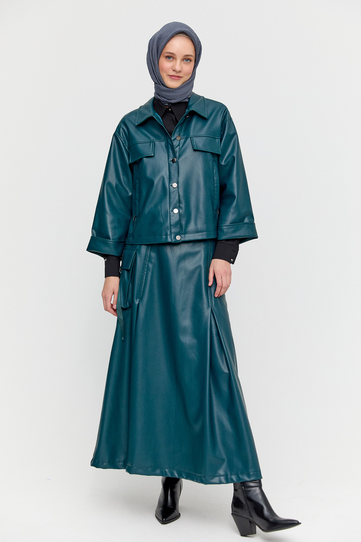 Cepli Suni Deri İkili Takım