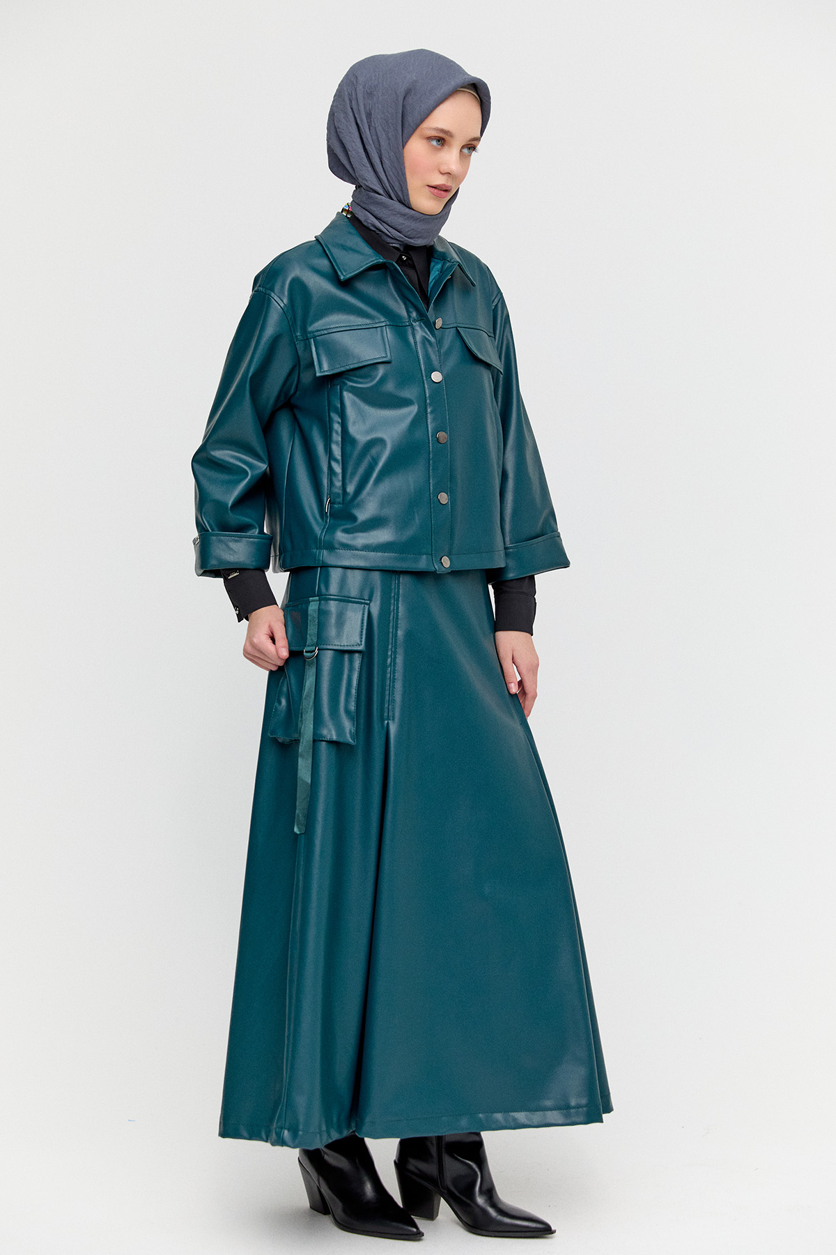 Cepli Suni Deri İkili Takım