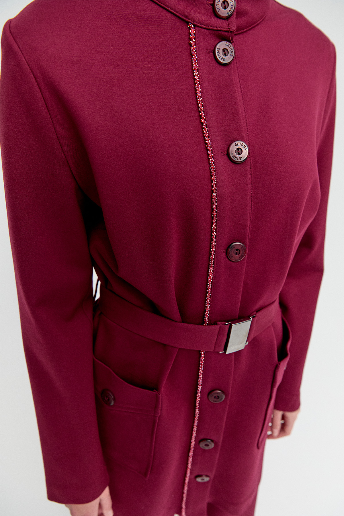 Taş Detaylı Kemerli İkili Takım