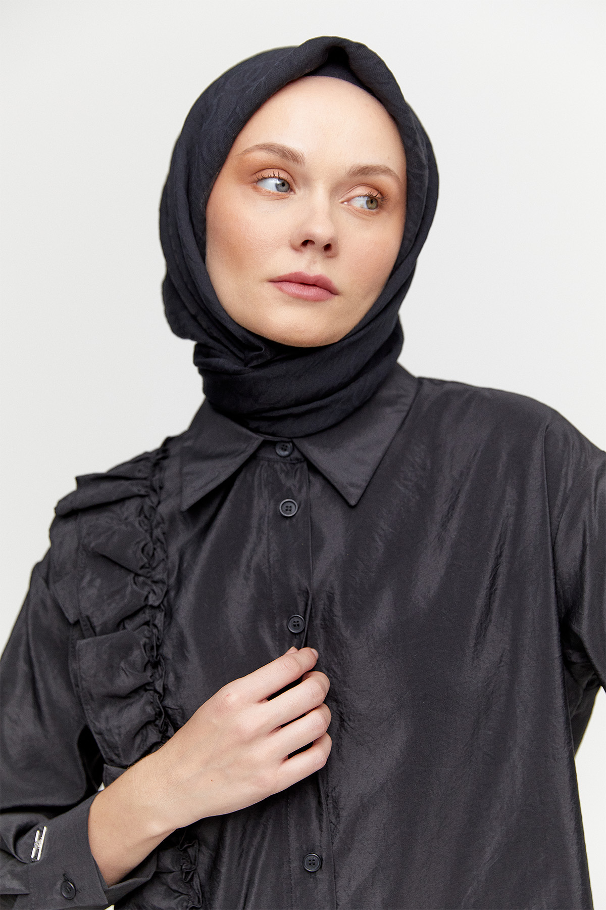 Volanlı Paraşüt Tunik