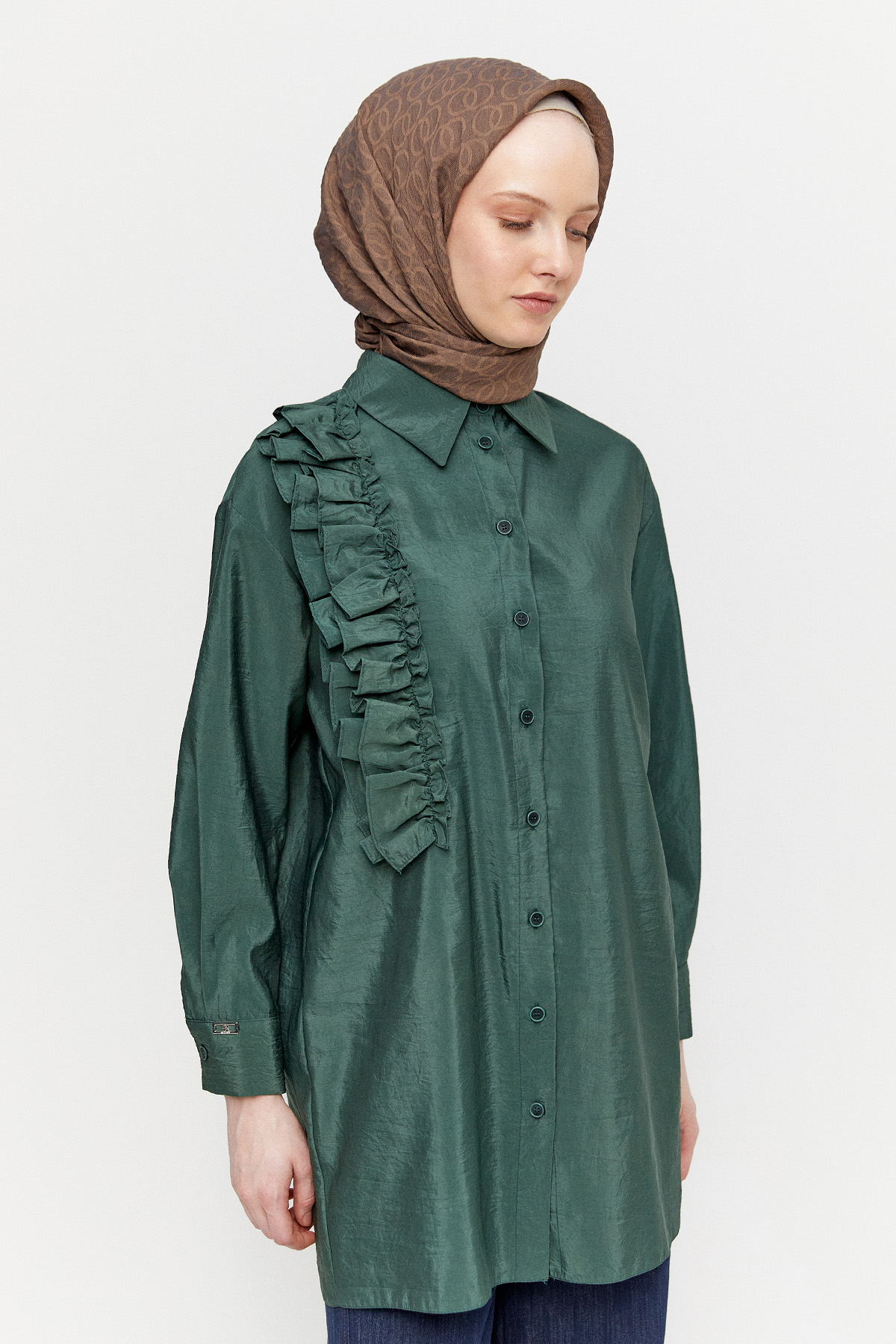 Volanlı Paraşüt Tunik