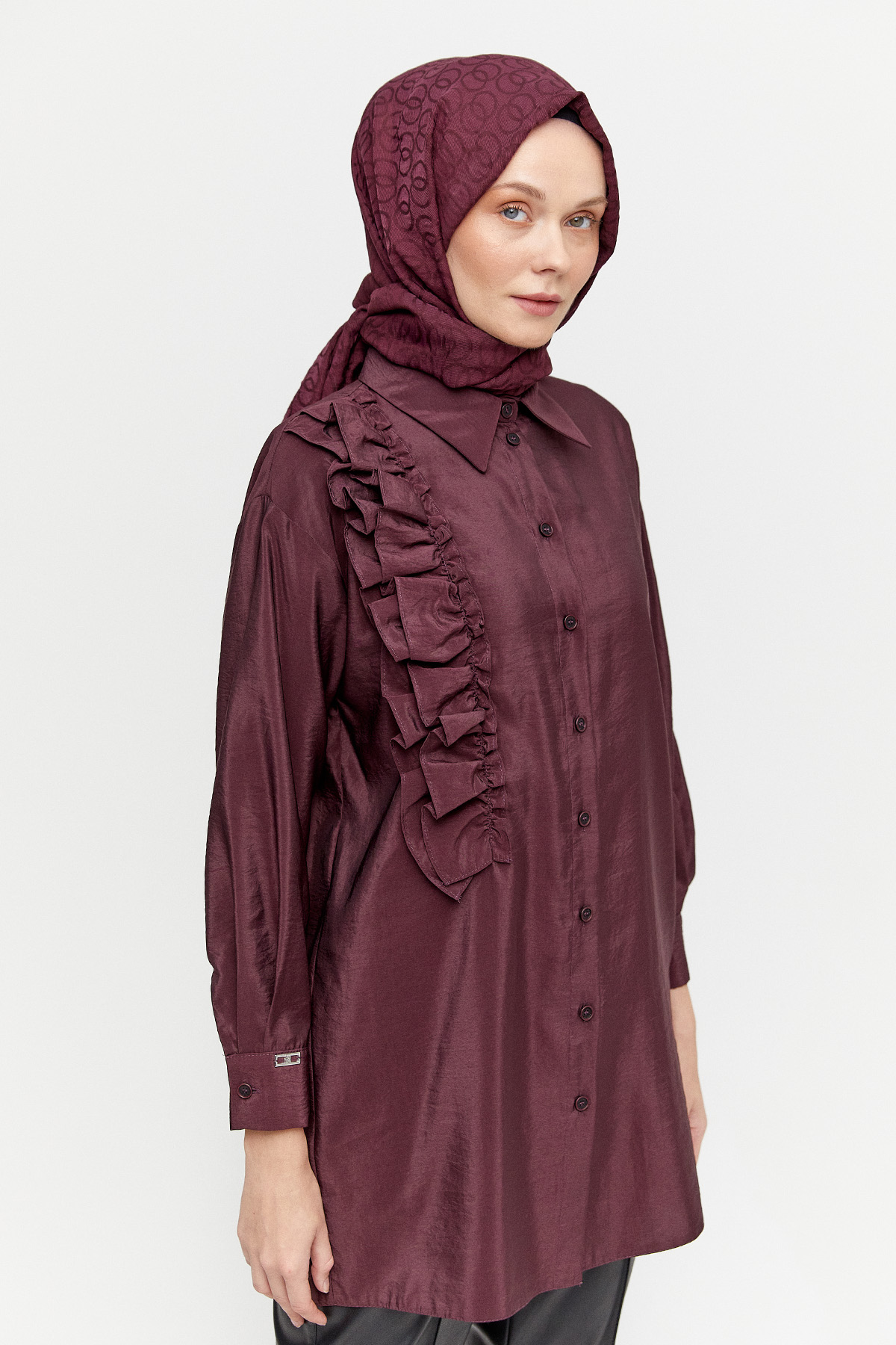 Volanlı Paraşüt Tunik
