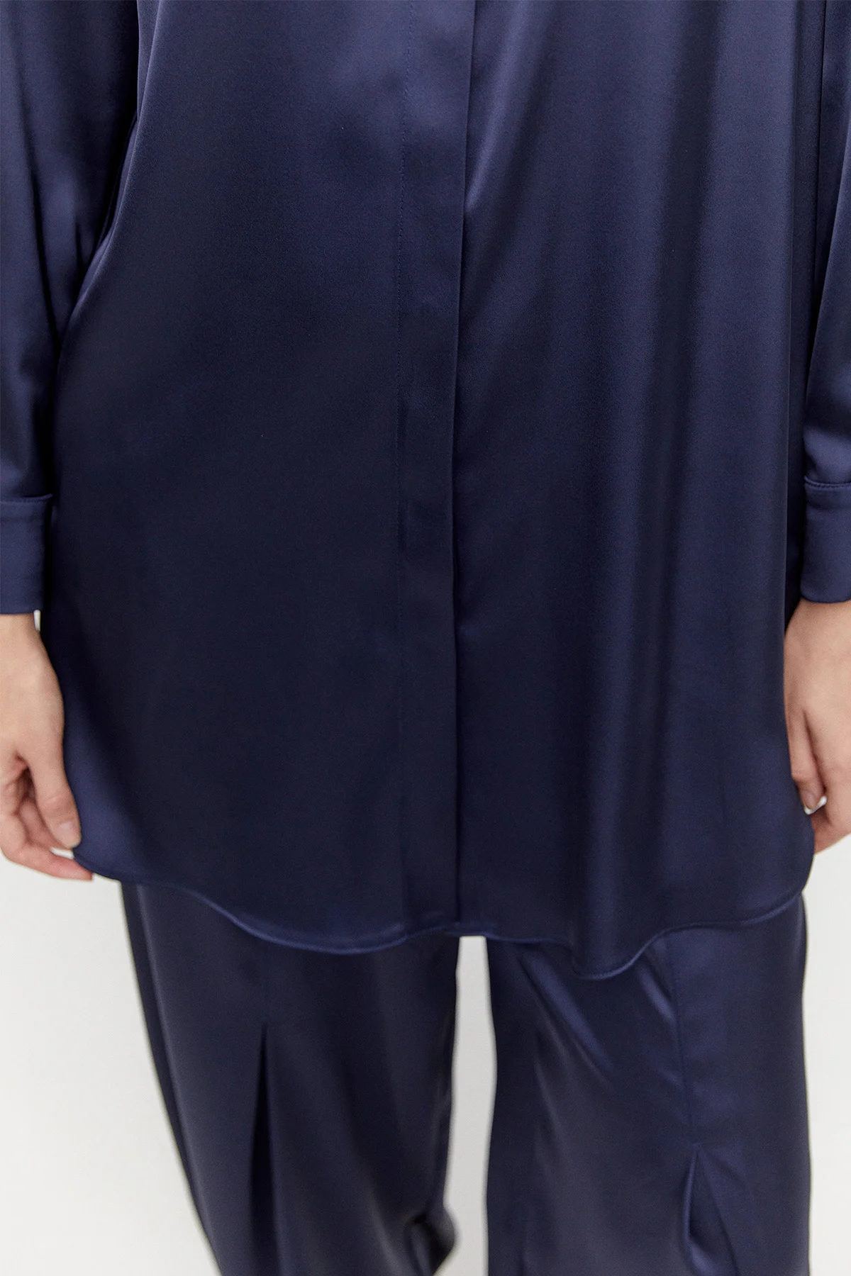 Saten Şalvarlı İkili Takım, Tesettür Giyim