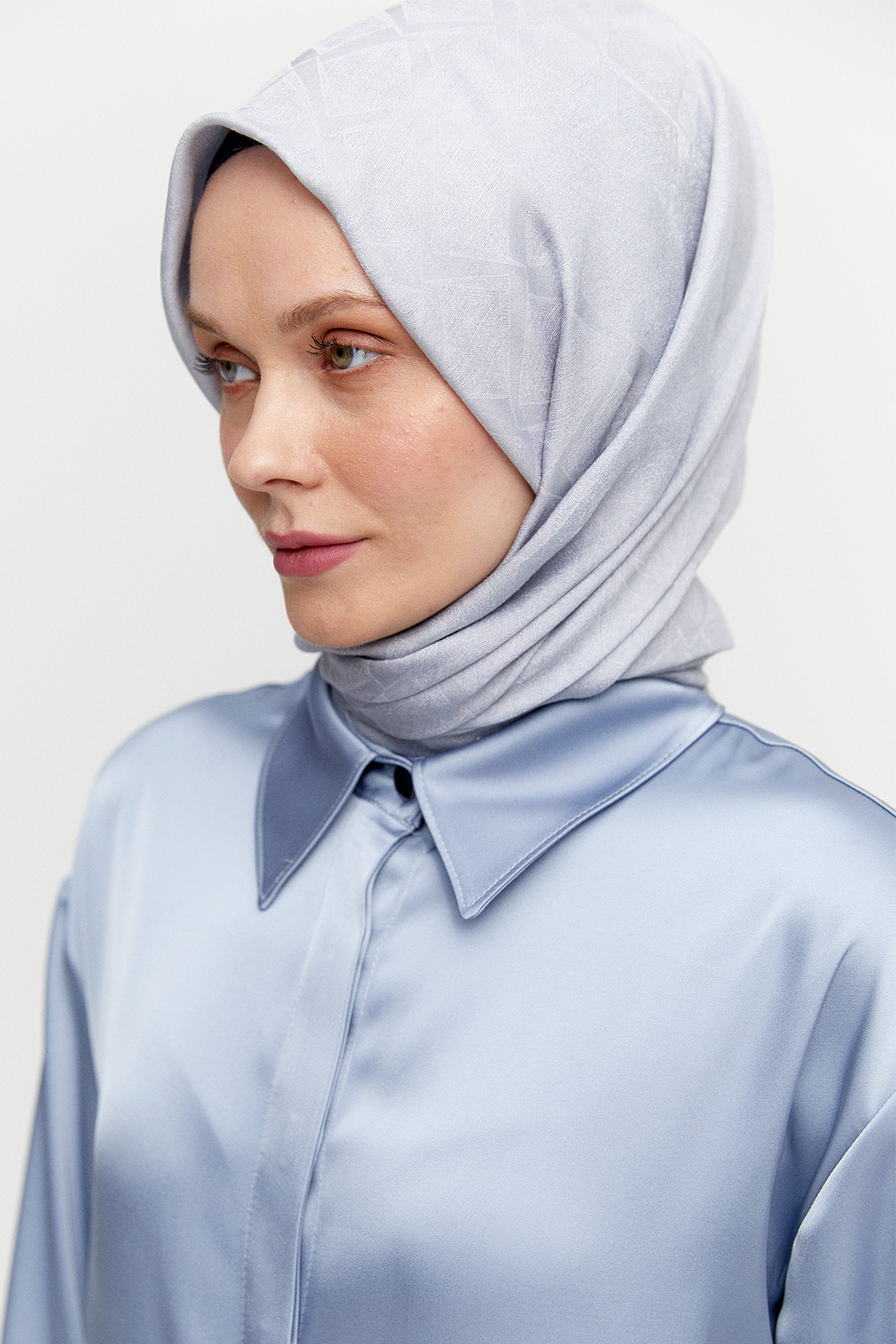 Saten Şalvarlı İkili Takım