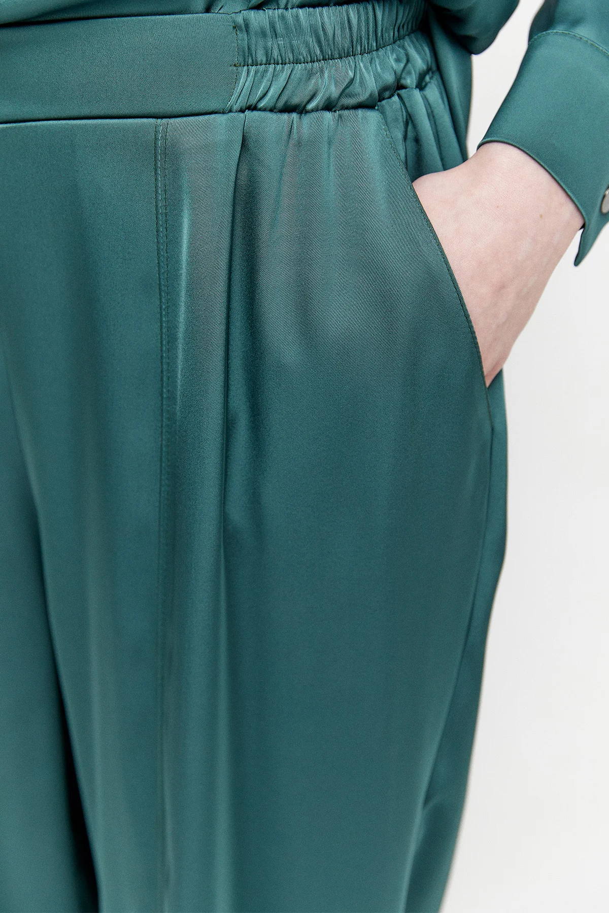 Saten Şalvarlı İkili Takım, Tesettür Giyim