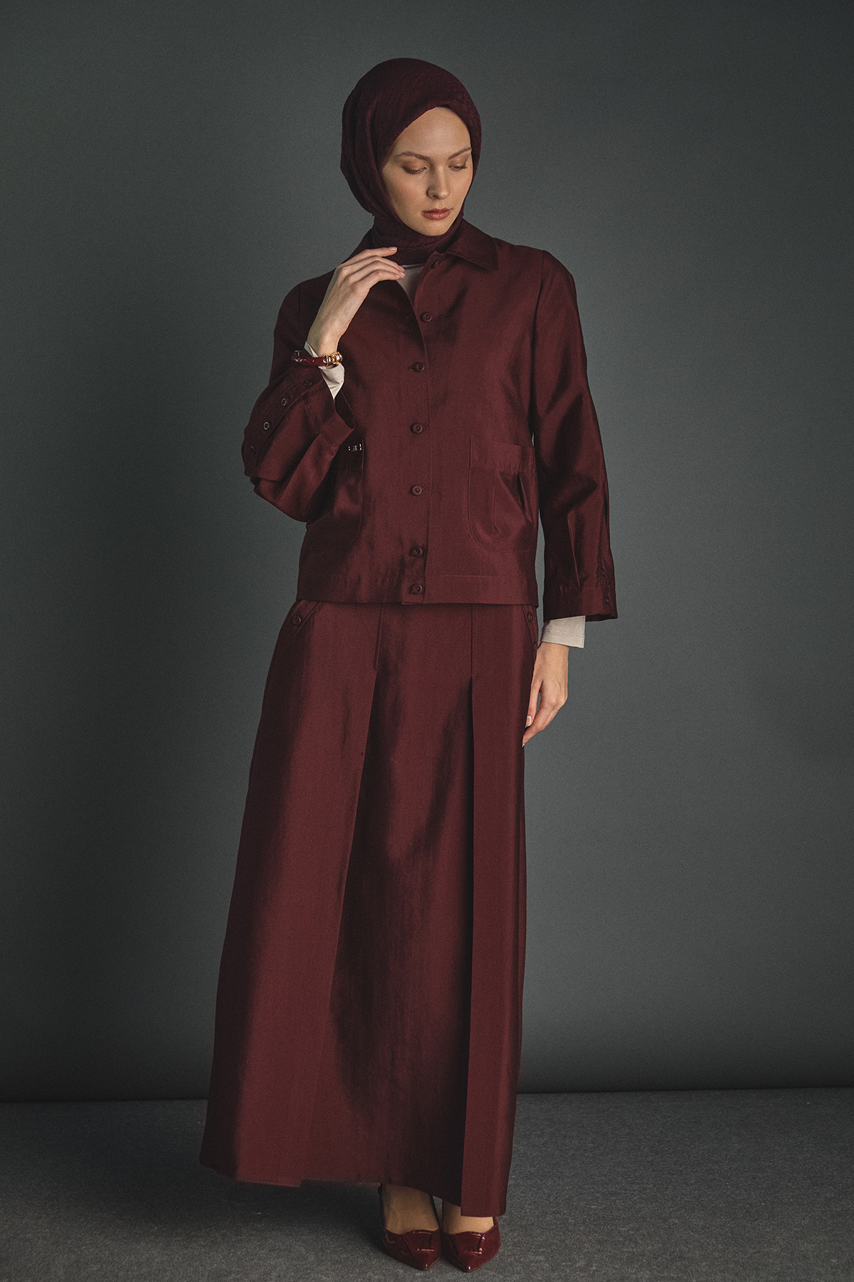 Pilikaşe Detaylı Paraşüt Takım