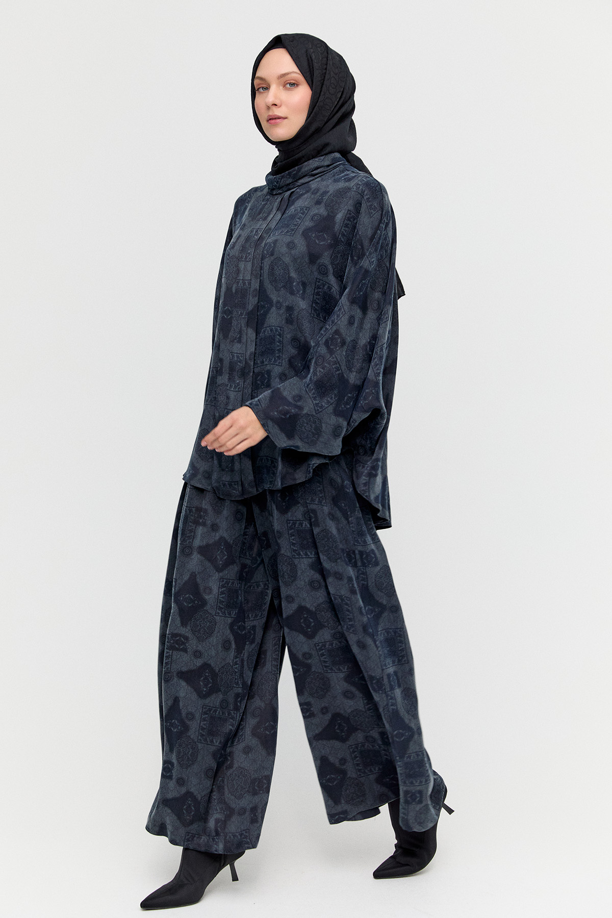 Yarasa Kol Desenli İkili Takım