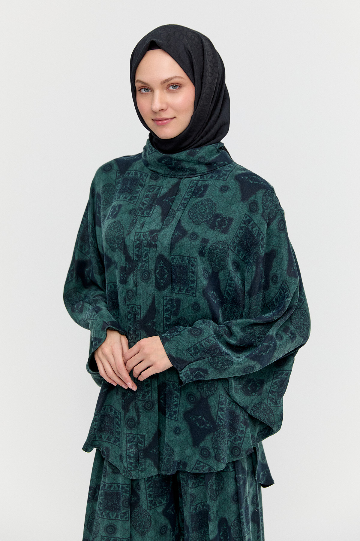 Yarasa Kol Desenli İkili Takım