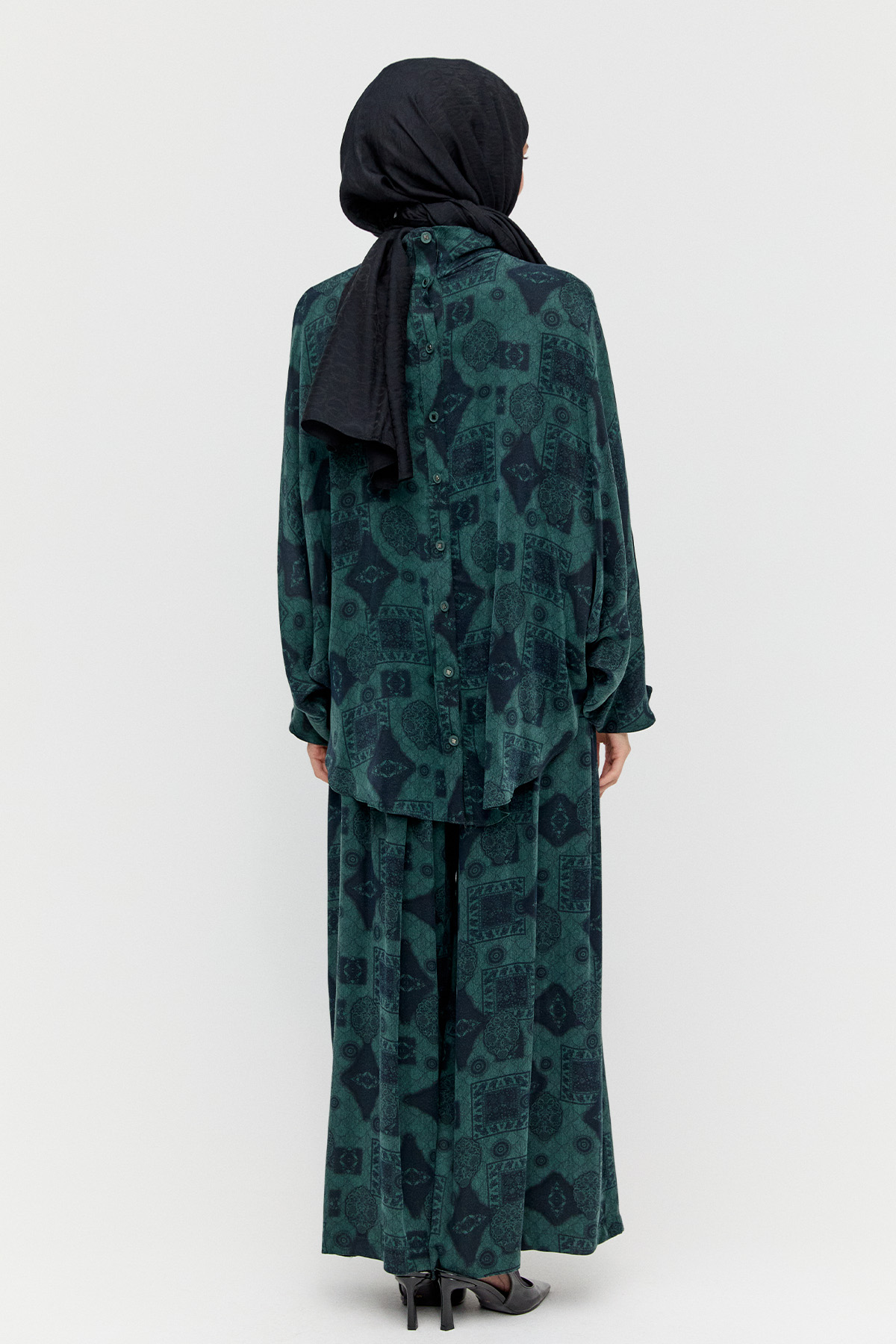 Yarasa Kol Desenli İkili Takım