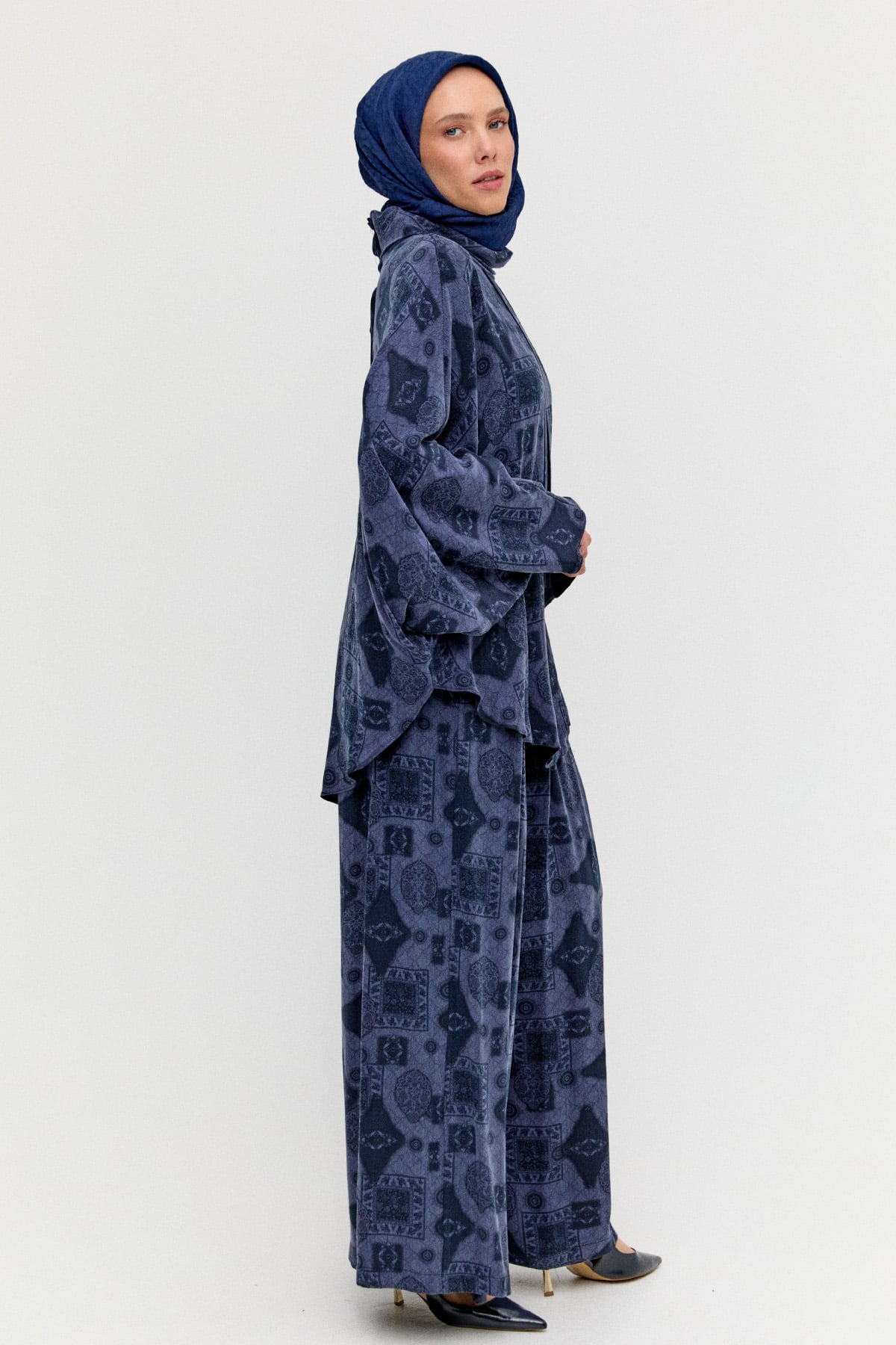 Yarasa Kol Desenli İkili Takım, Tesettür Giyim