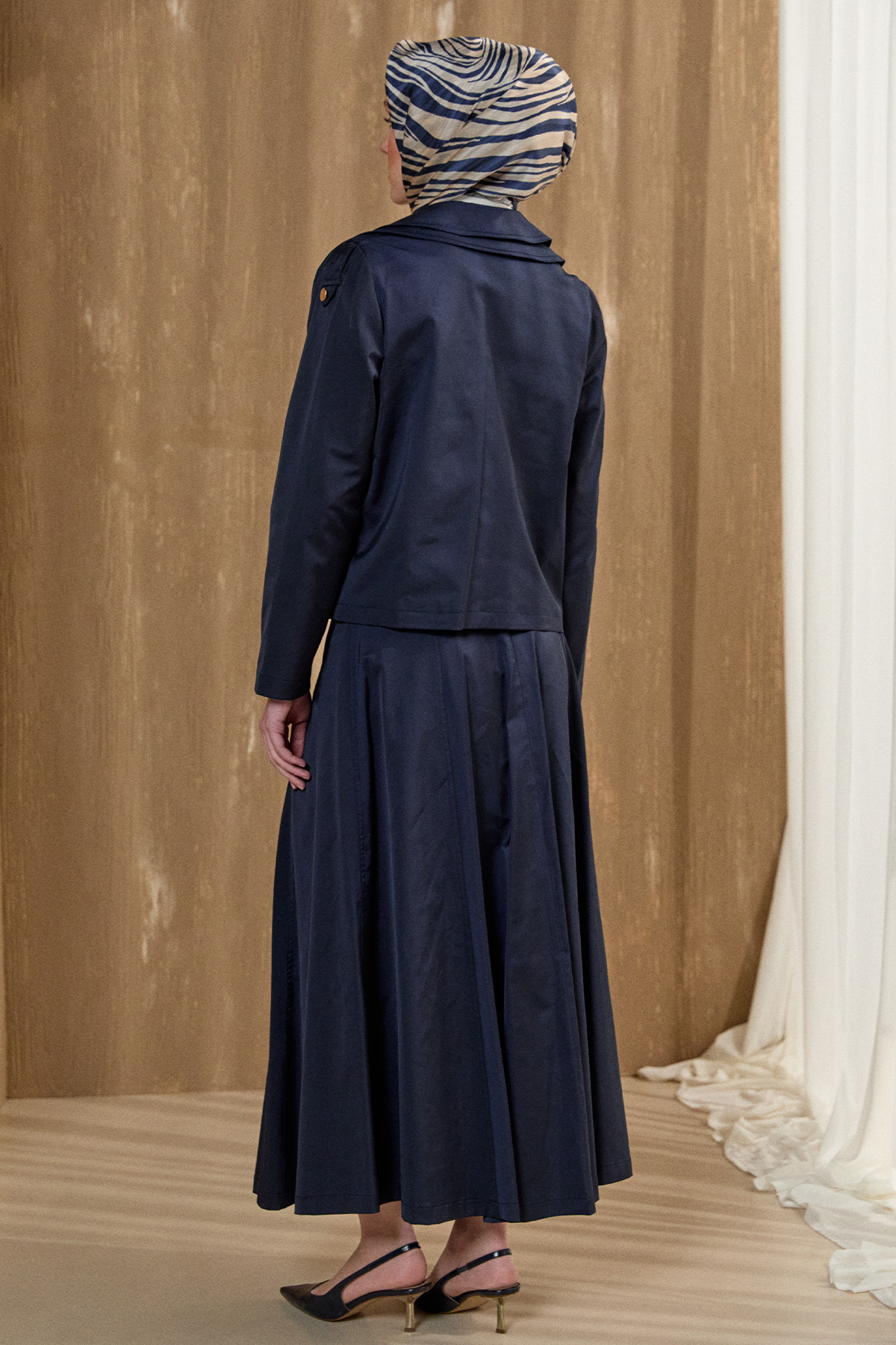 Fermuar Detaylı İkili Takım, Tesettür Giyim