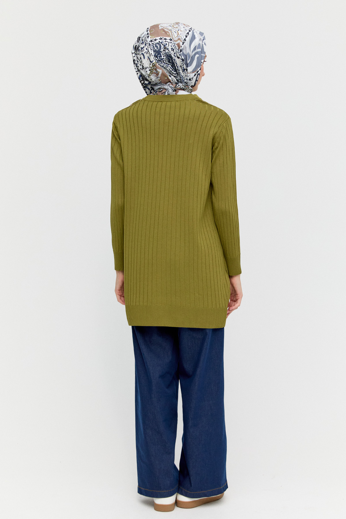 Leopar Desenli Sim Detaylı Tunik