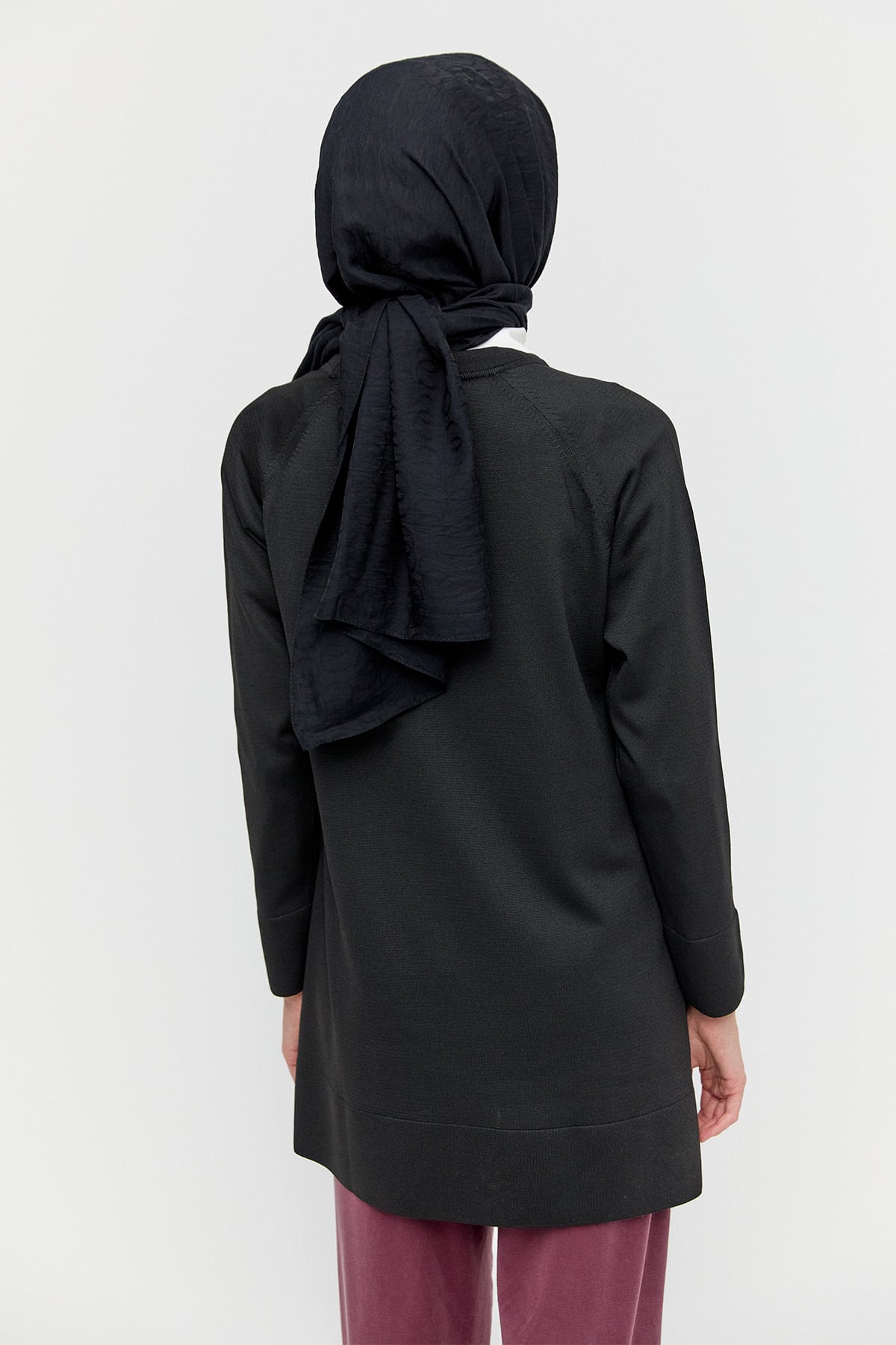 Kazayağı Desenli Triko Tunik, Tesettür Giyim