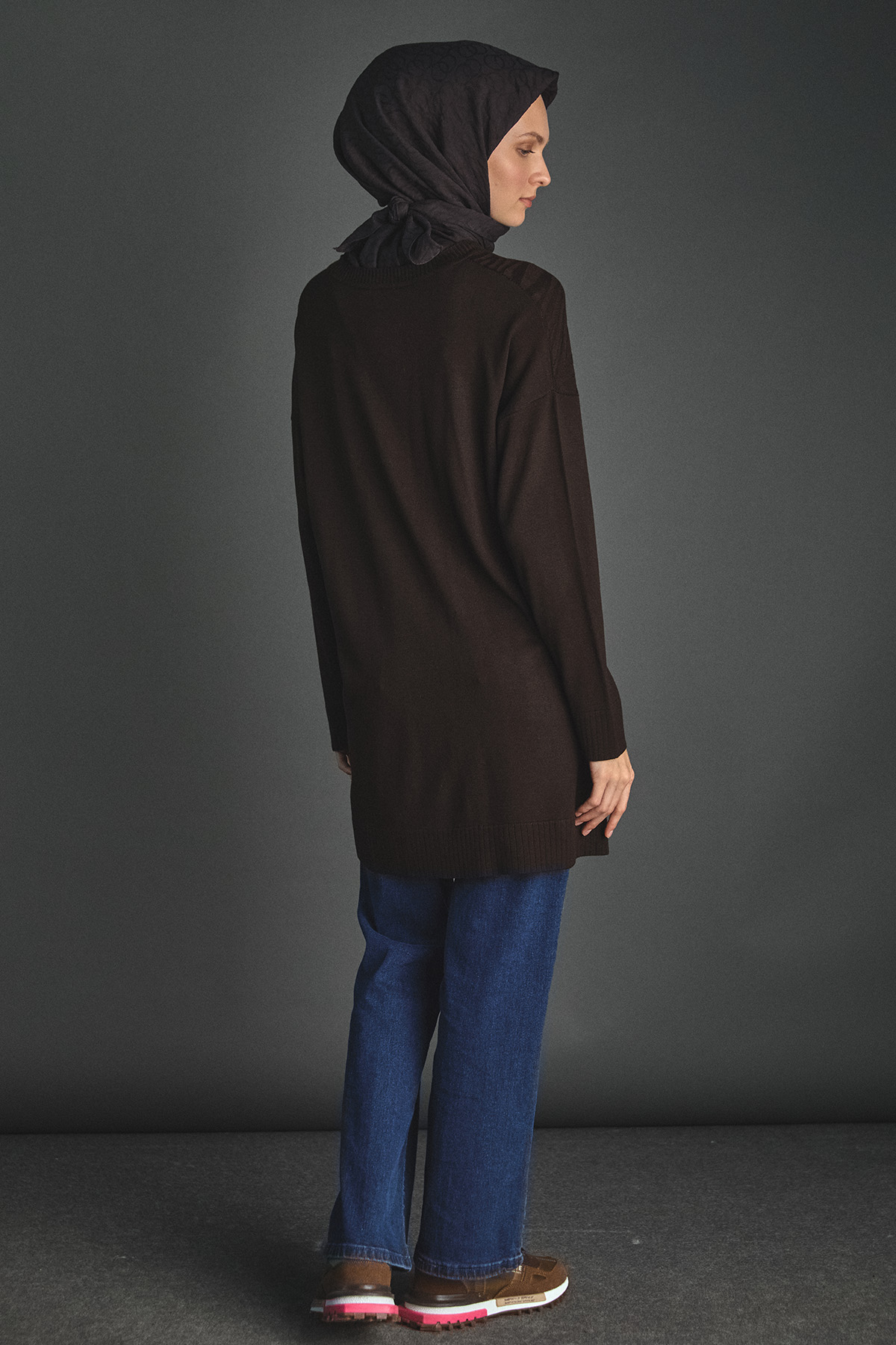 Zebra Desenli Triko Tunik