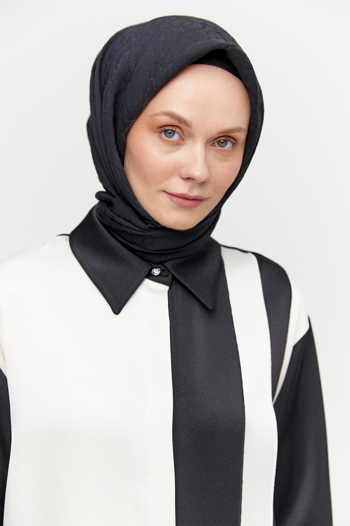 Çift Renk Saten Tunik