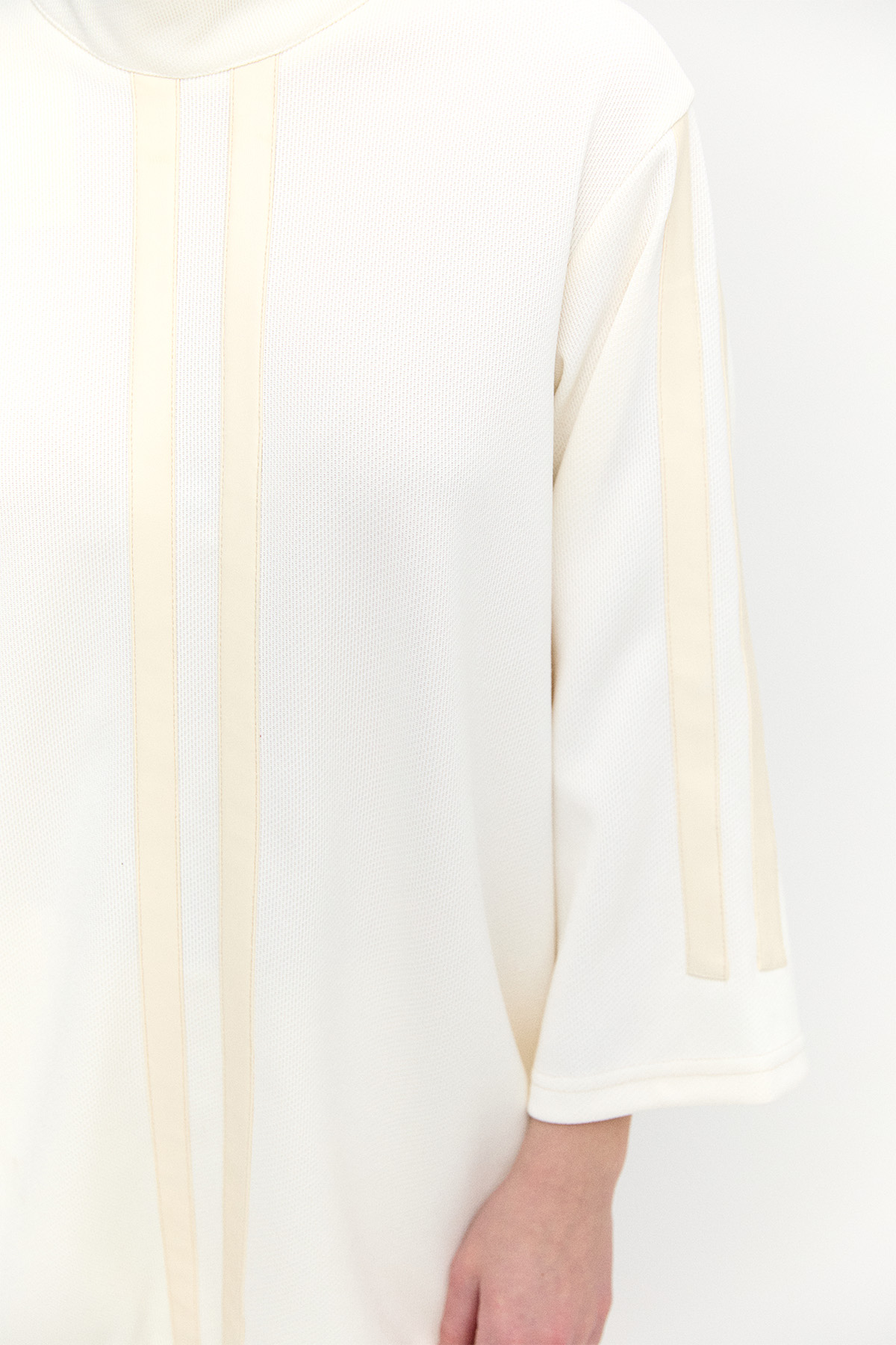 Deri Şeritli Yüksek Yaka Tunik, Tesettür Giyim