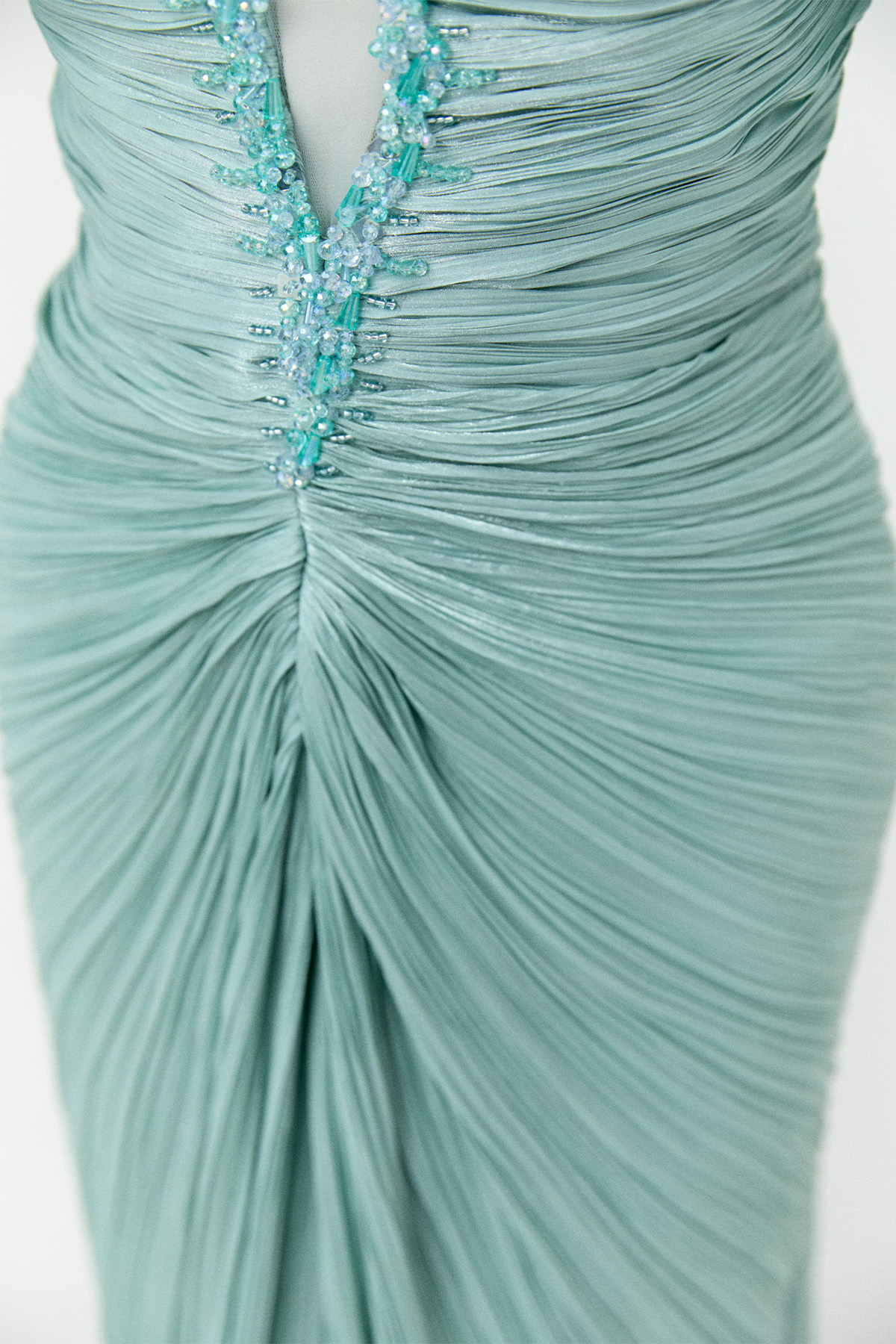 Düşük Kol Straplez Abiye Elbise, Tesettür Giyim