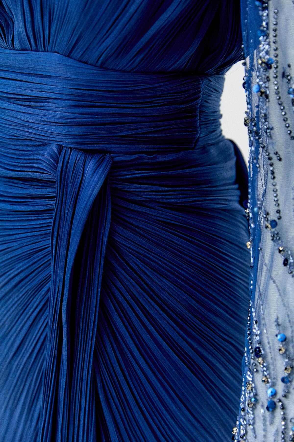 Taş İşlemeli Drapeli Abiye Elbise, Tesettür Giyim