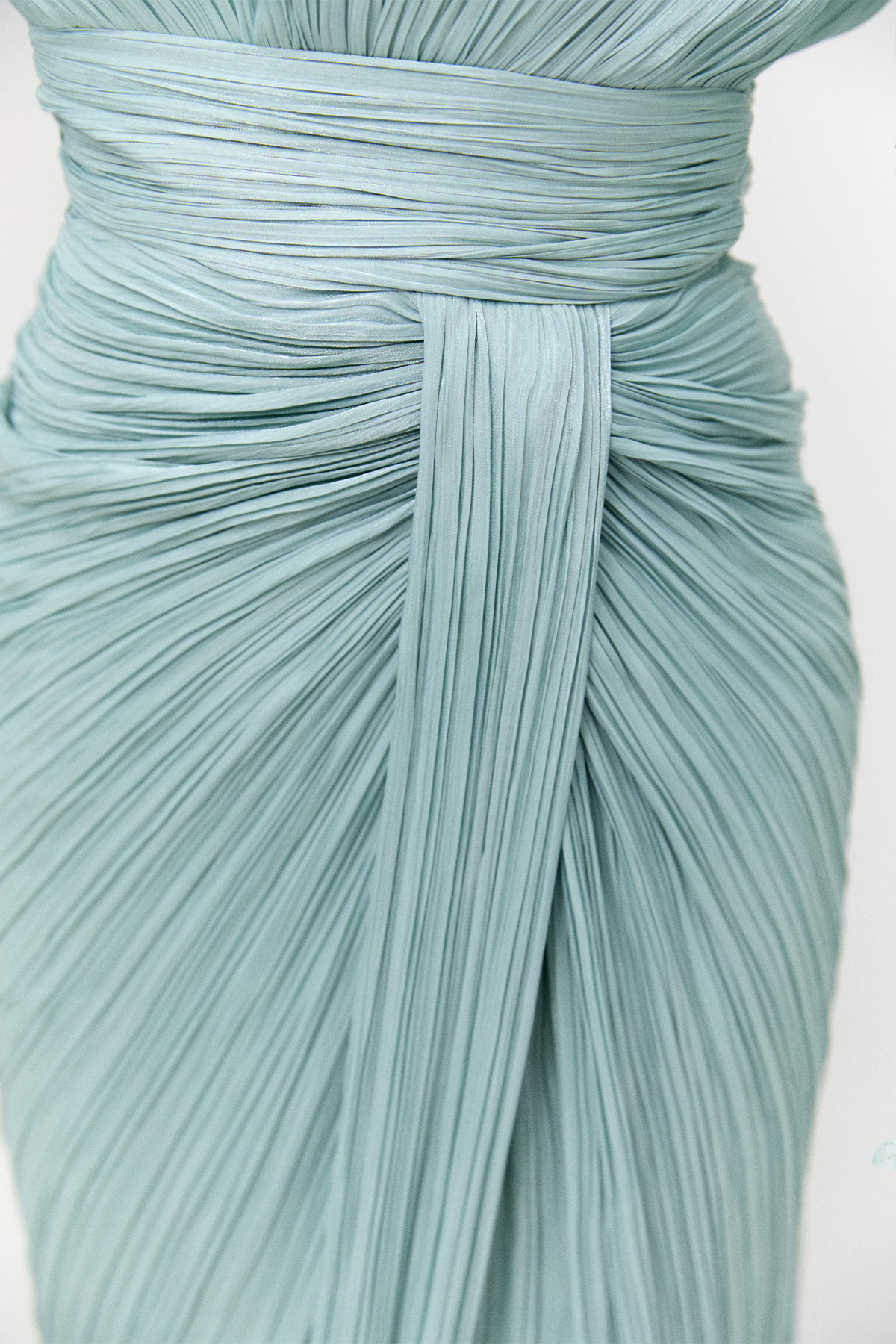 Taş İşlemeli Drapeli Abiye Elbise, Tesettür Giyim