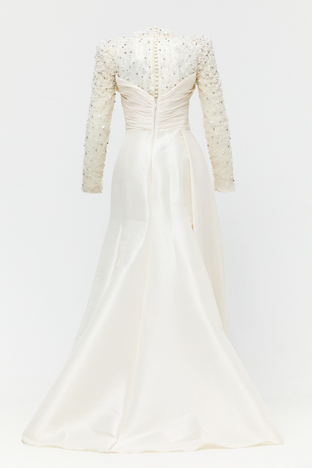 Taşlı İşlemeli Tafta Abiye Elbise, Tesettür Giyim