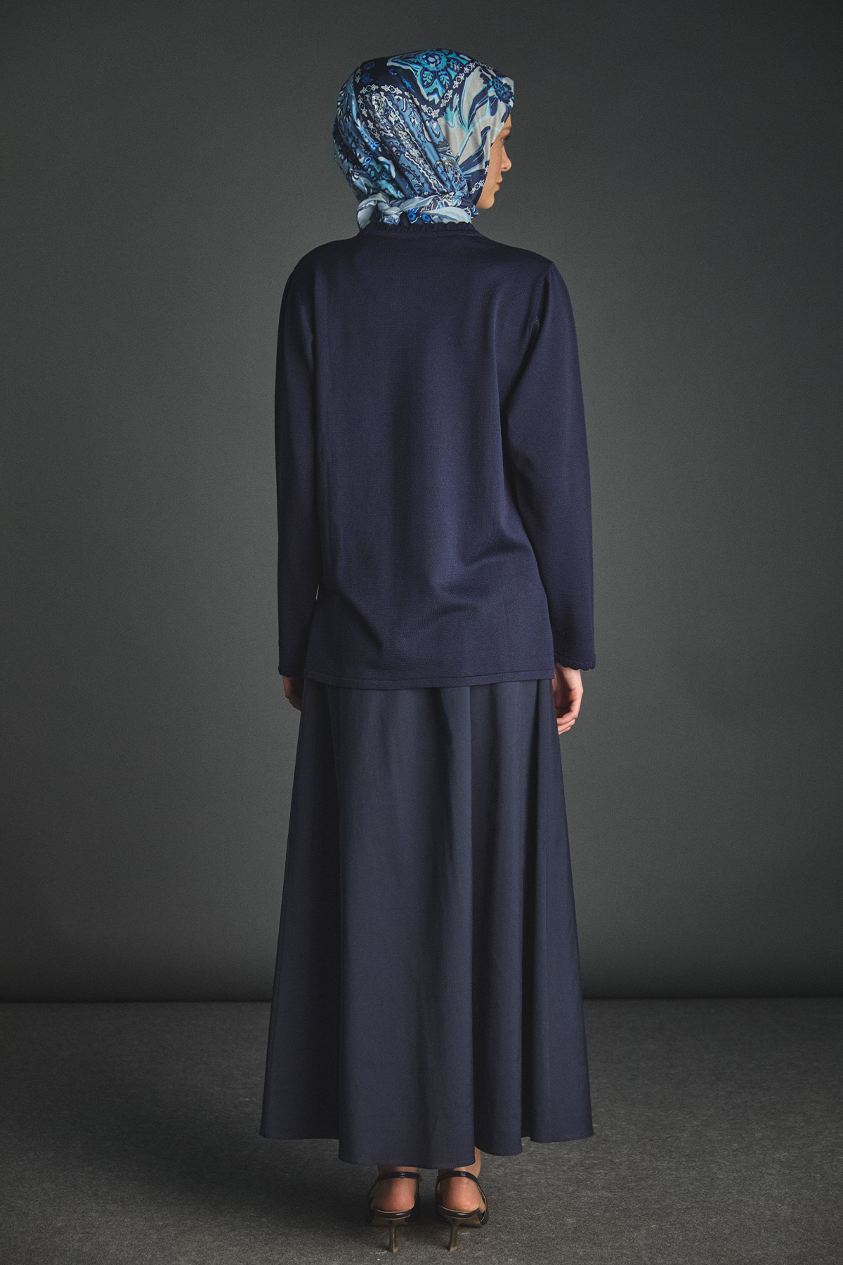 Dilim Detaylı Triko Bluz