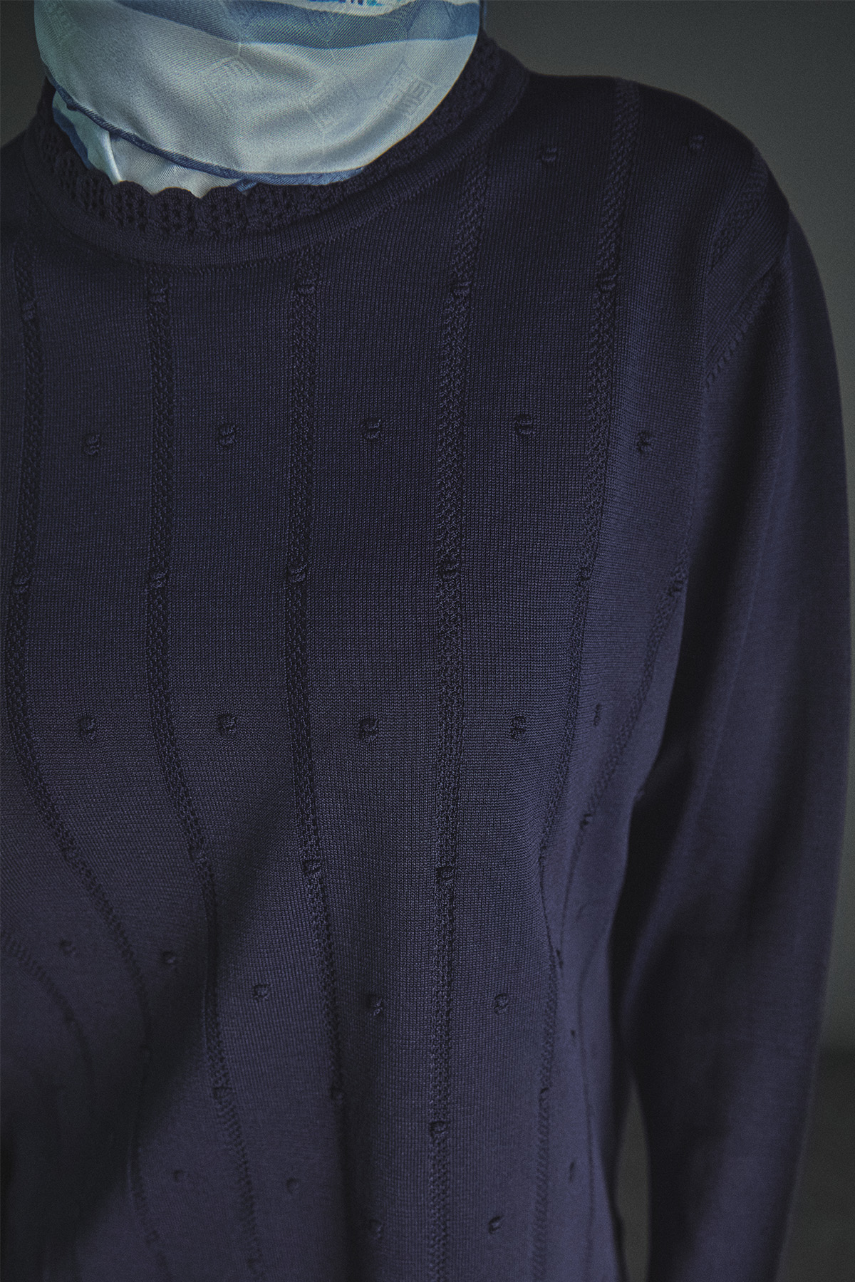 Dilim Detaylı Triko Bluz