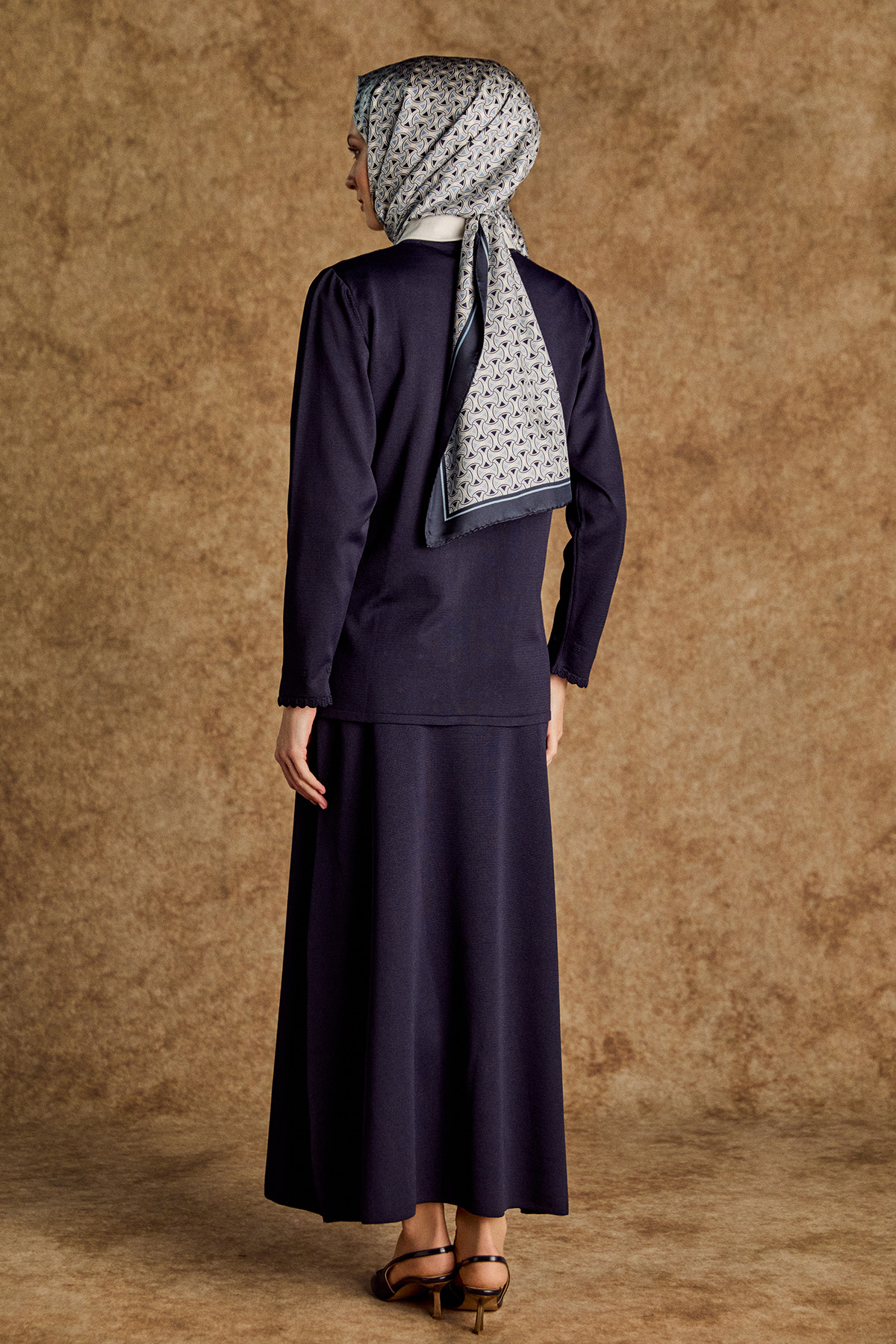 Dilim Detaylı Triko Bluz, Tesettür Giyim