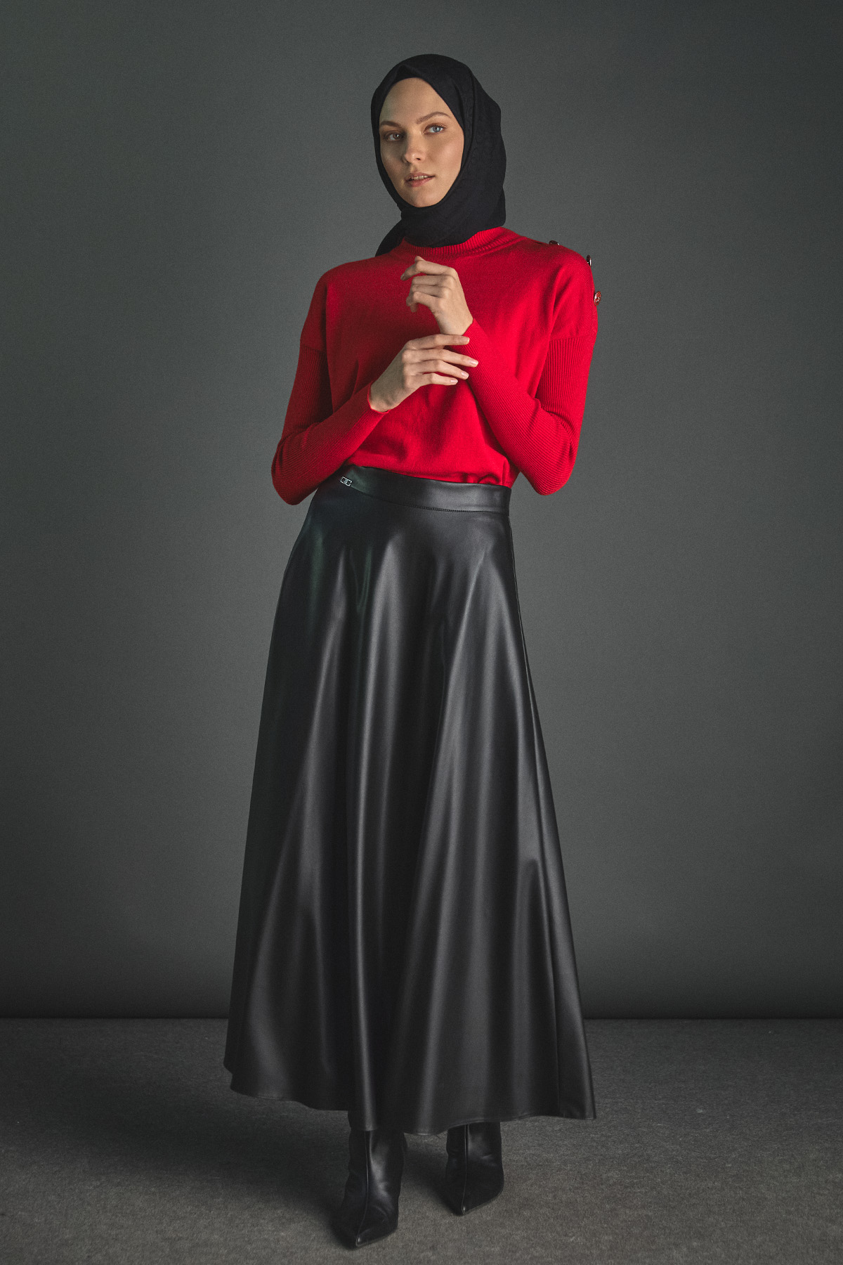 Yarım Balıkçı Yaka Triko Bluz