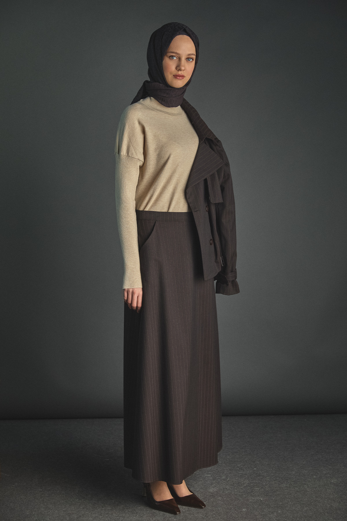 Yarım Balıkçı Yaka Triko Bluz