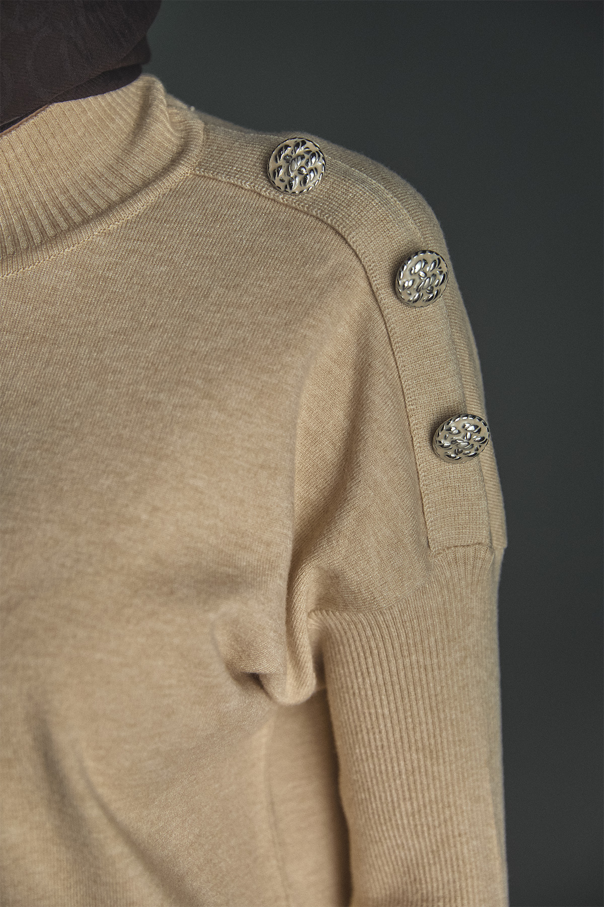 Yarım Balıkçı Yaka Triko Bluz