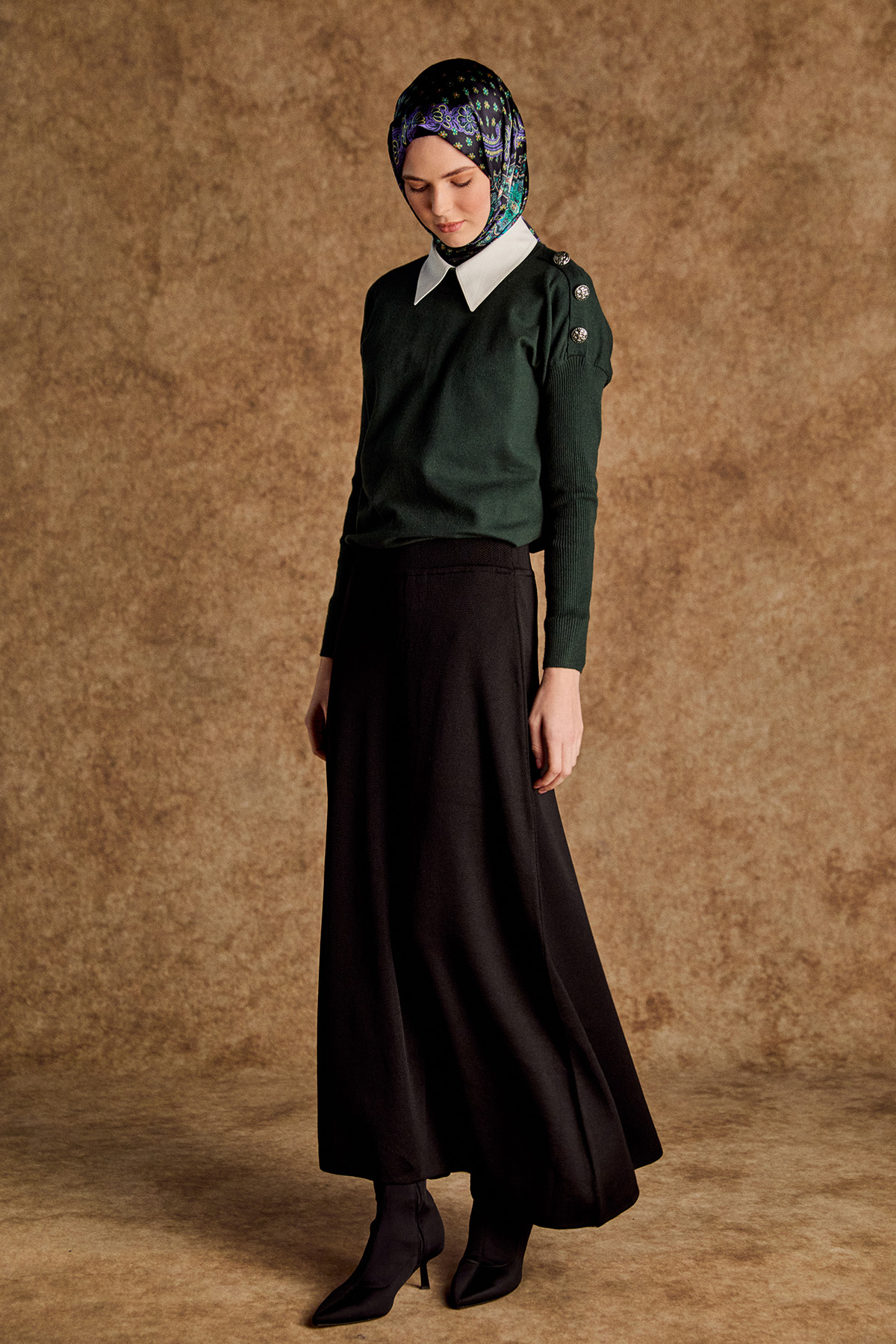 Yarım Balıkçı Yaka Triko Bluz