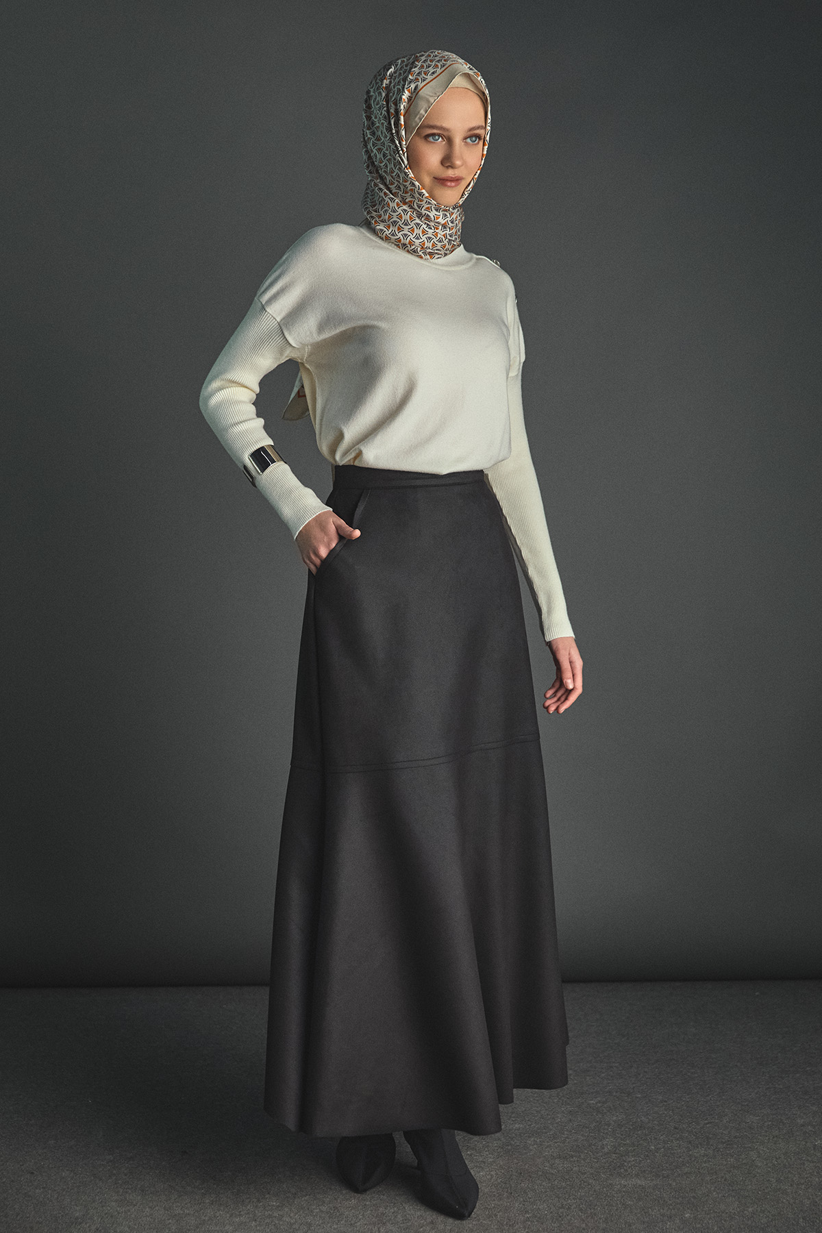 Yarım Balıkçı Yaka Triko Bluz