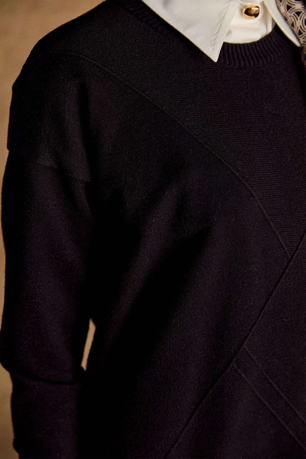 Parçalı Triko Tunik