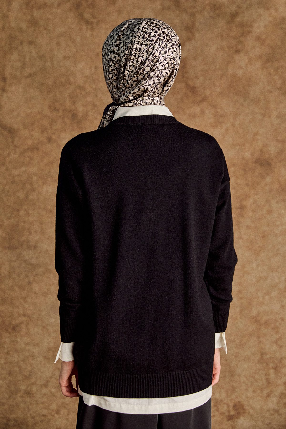 Parçalı Triko Tunik