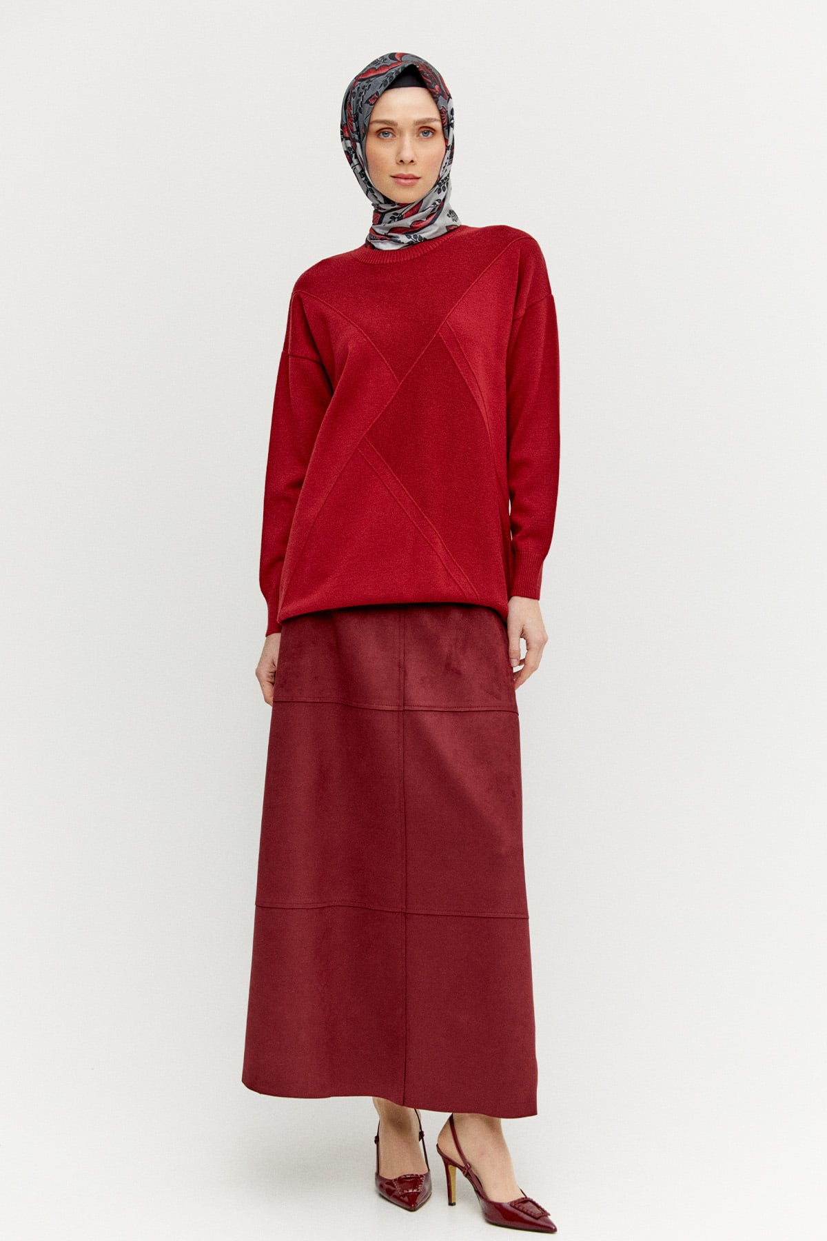 Parçalı Triko Tunik