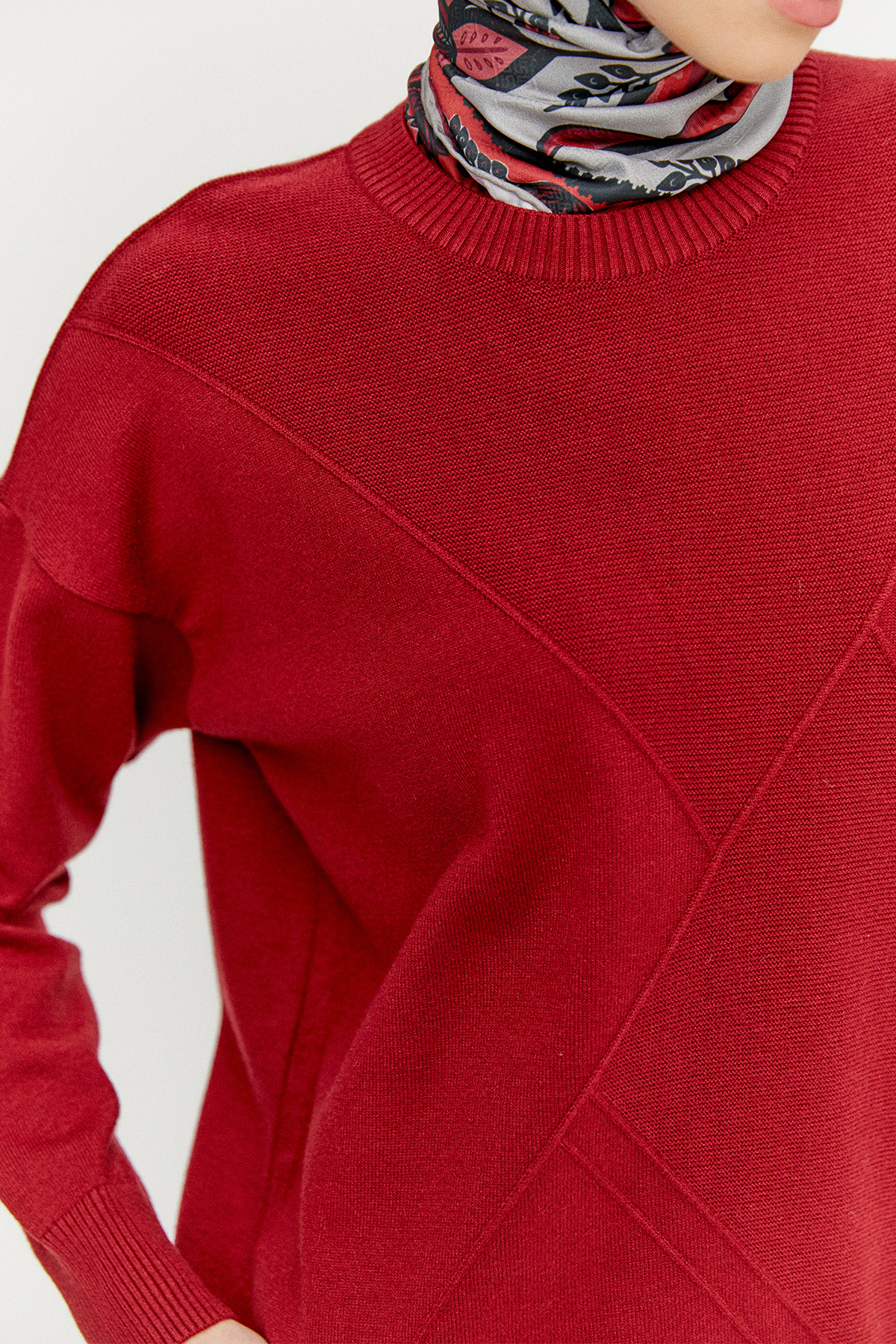 Parçalı Triko Tunik