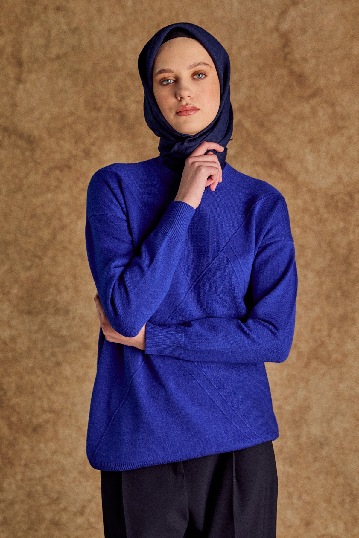 Parçalı Triko Tunik