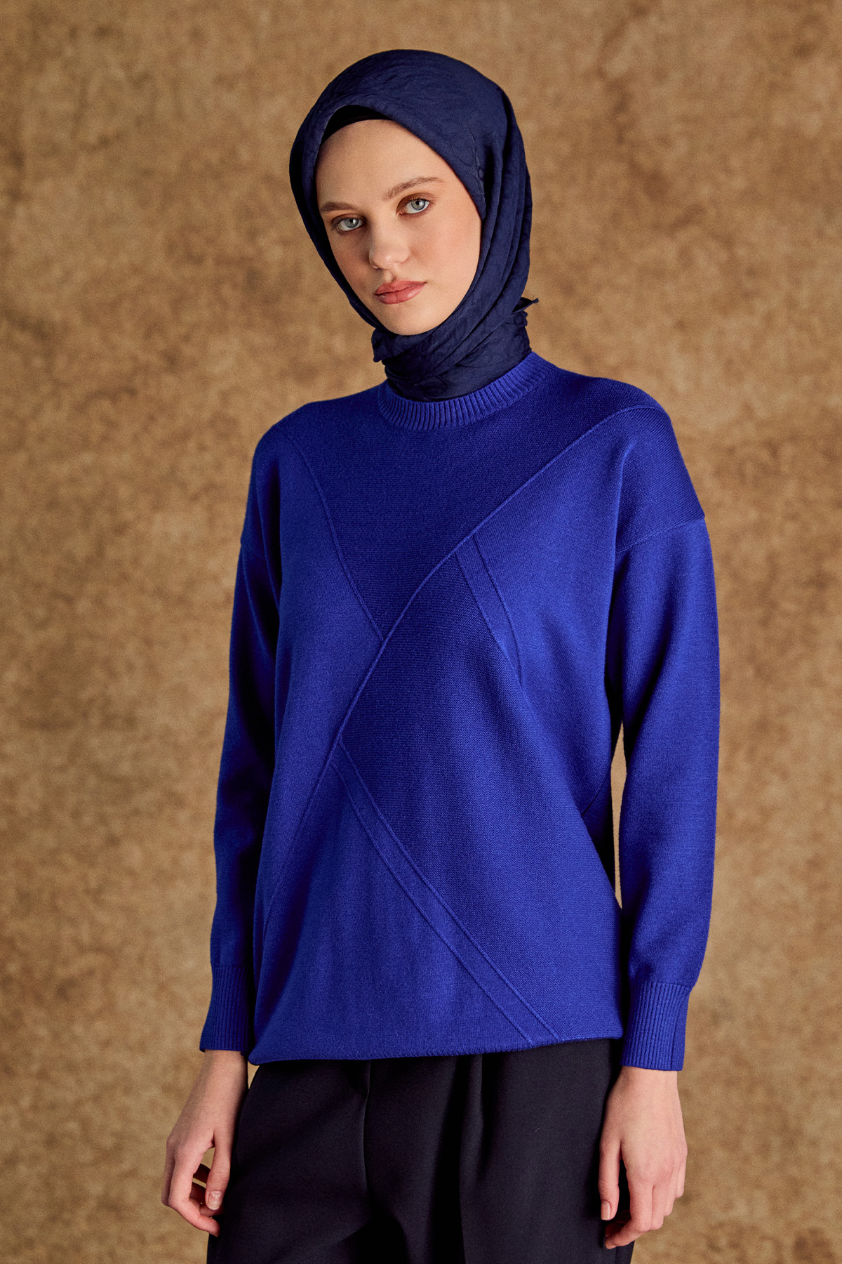 Parçalı Triko Tunik