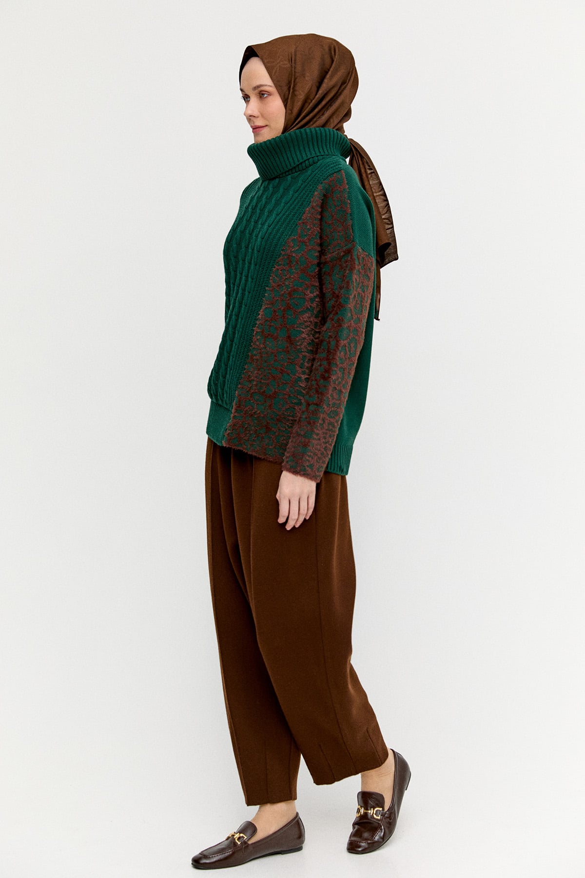 Boğazlı Triko Bluz, Tesettür Giyim