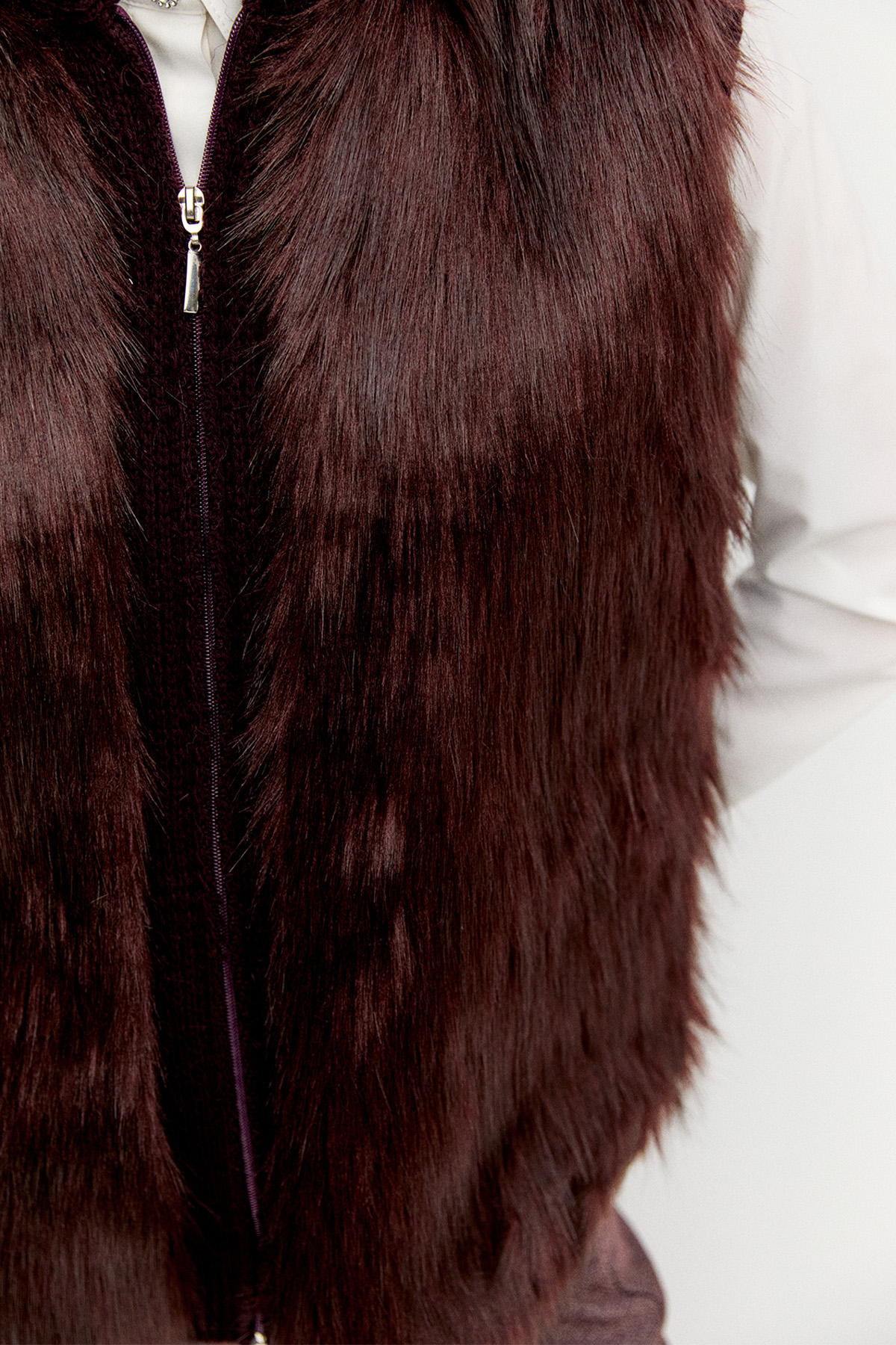 Suni Kürklü Örme Yelek, Tesettür Giyim