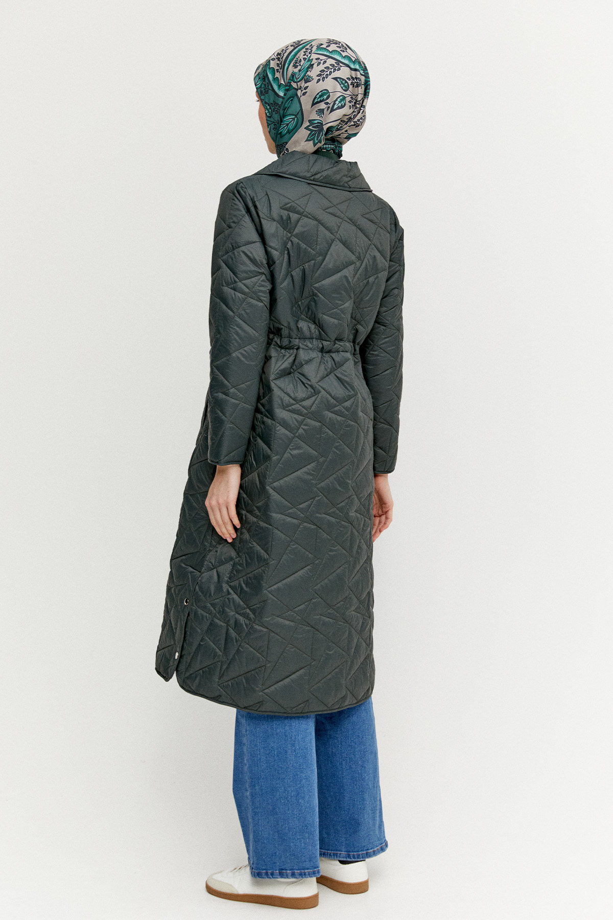 Büyük Beden Kapitone Kaban, Tesettür Giyim