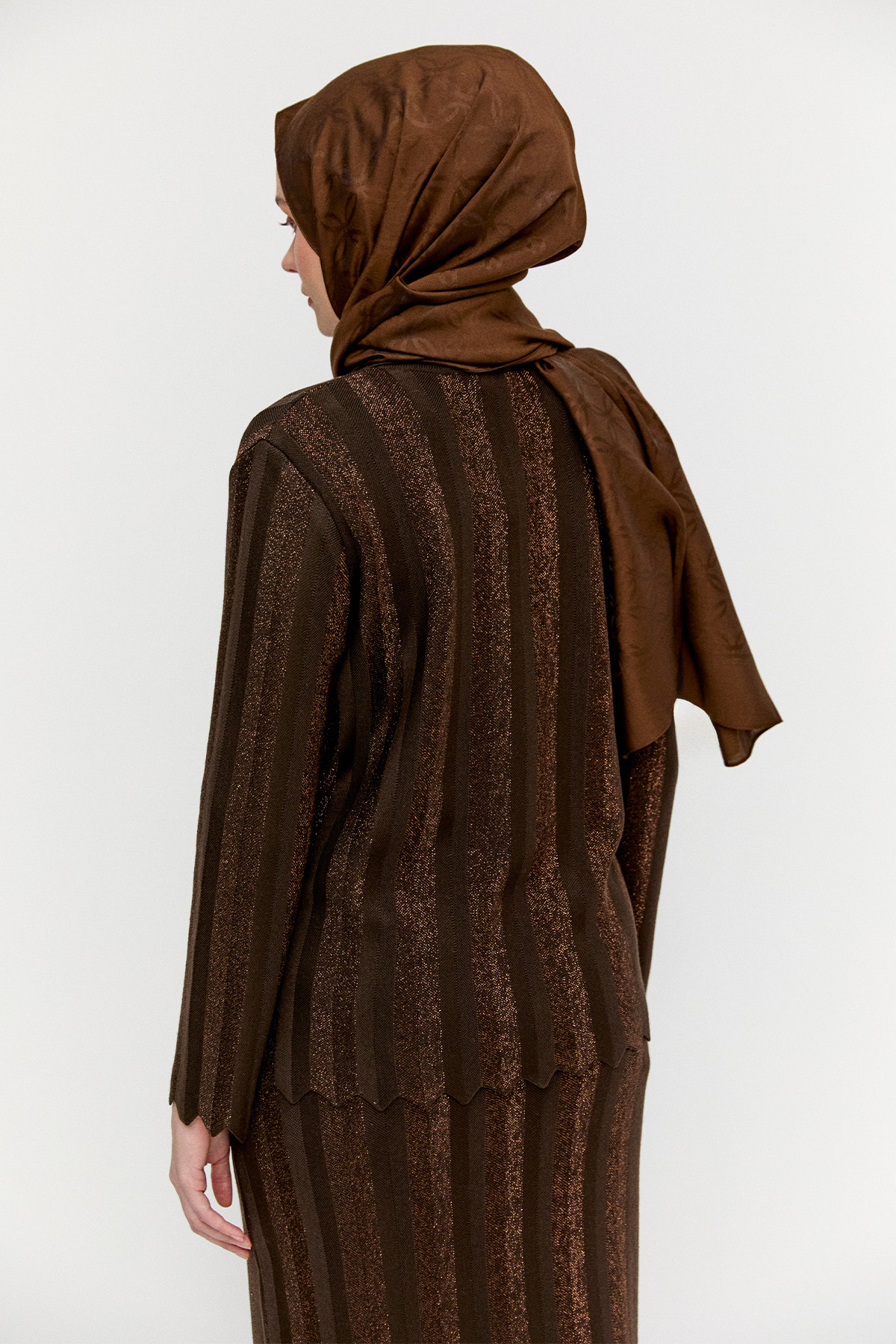 Simli Triko Ceket, Tesettür Giyim