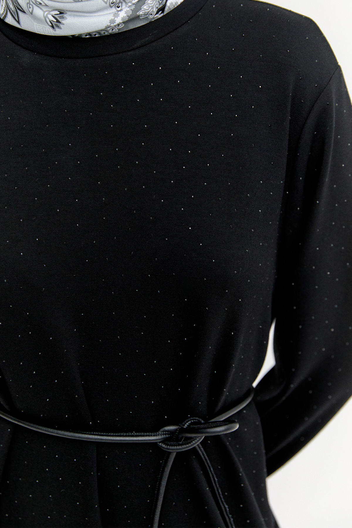 Taş Detaylı Modal Elbise, Tesettür Giyim