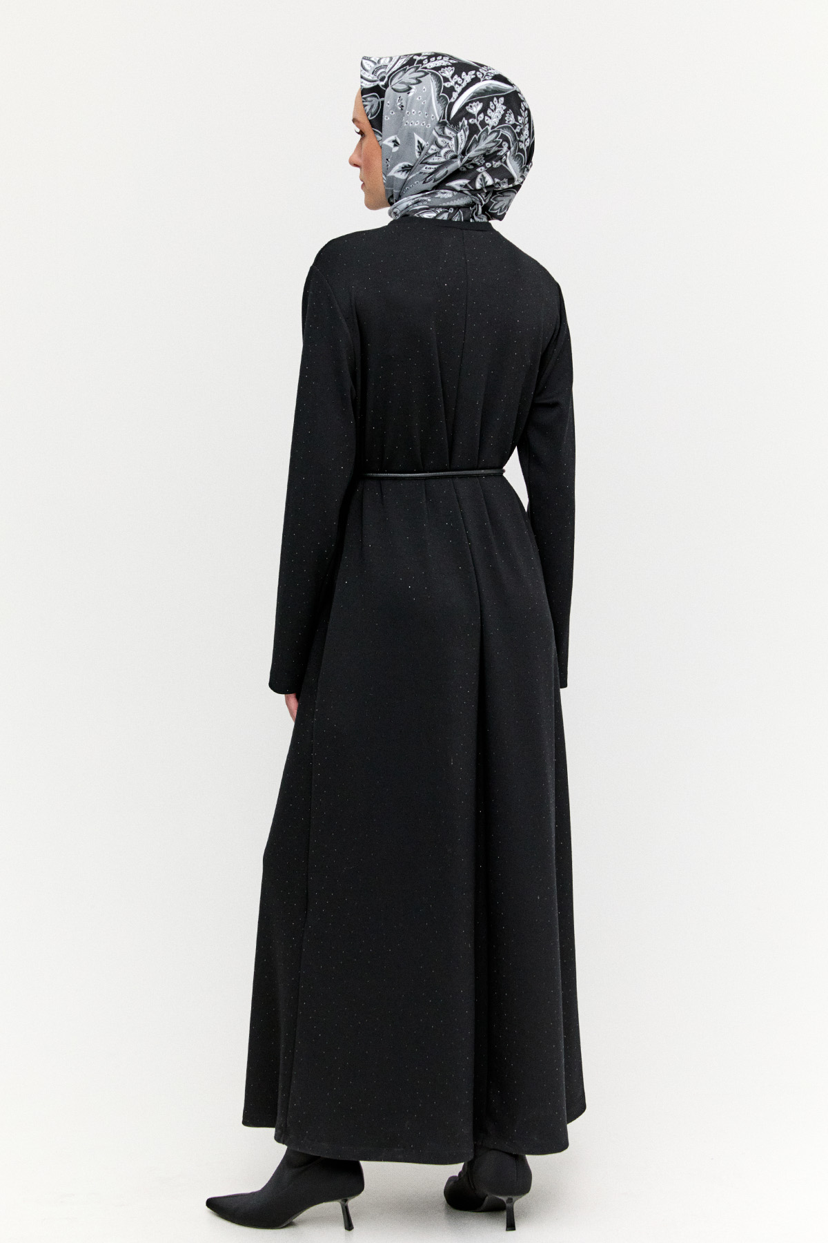 Taş Detaylı Modal Elbise, Tesettür Giyim