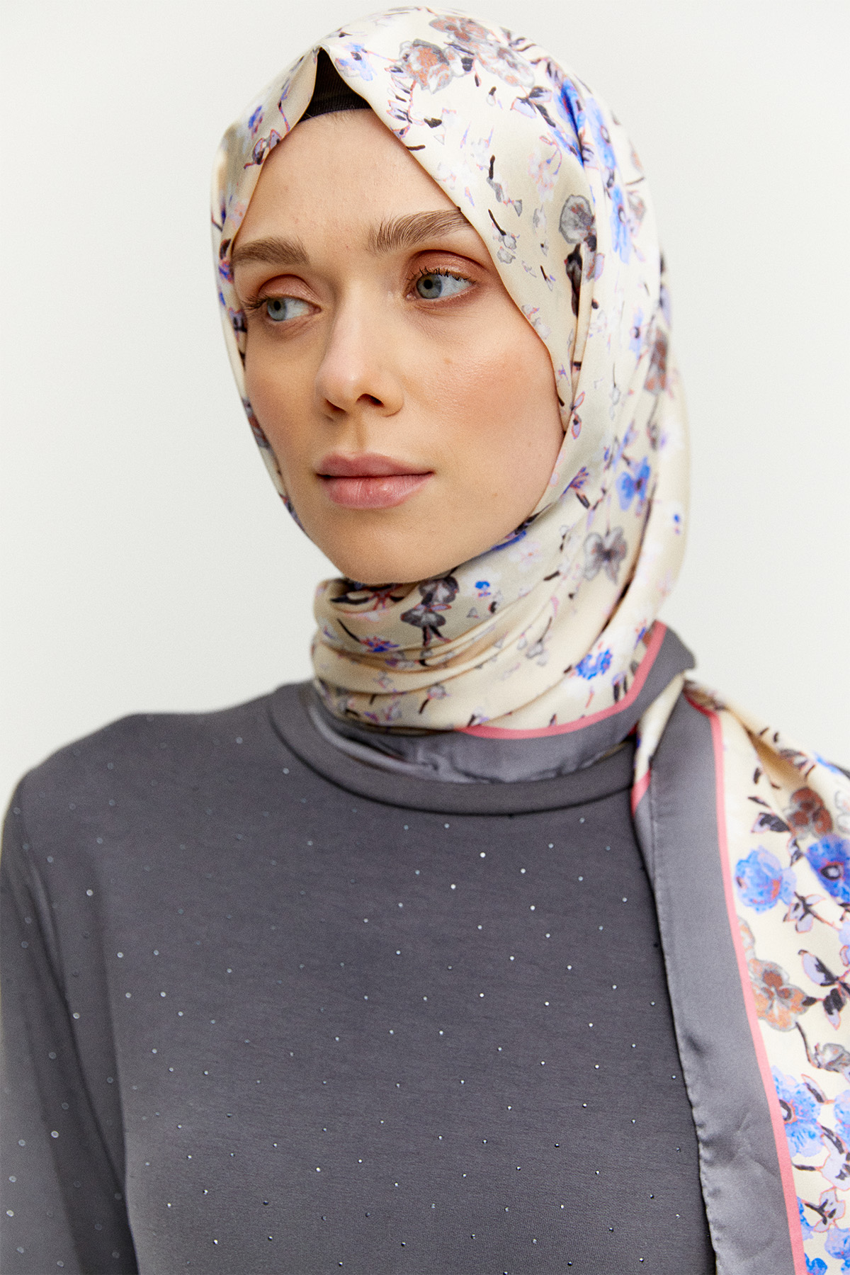 Taş Detaylı Modal Elbise, Tesettür Giyim