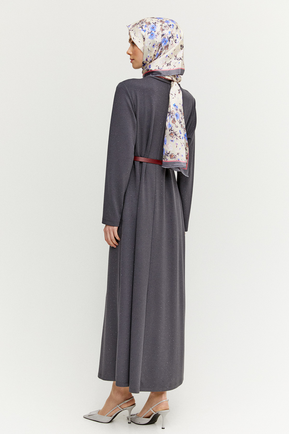 Taş Detaylı Modal Elbise, Tesettür Giyim