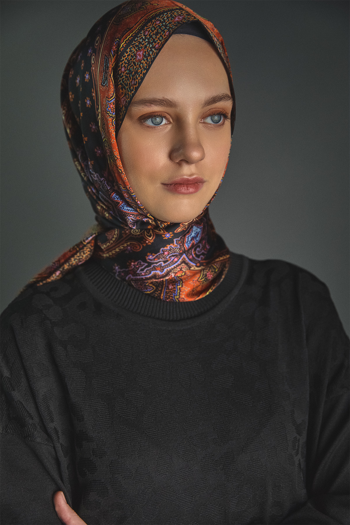 Leopar Desenli Triko Elbise