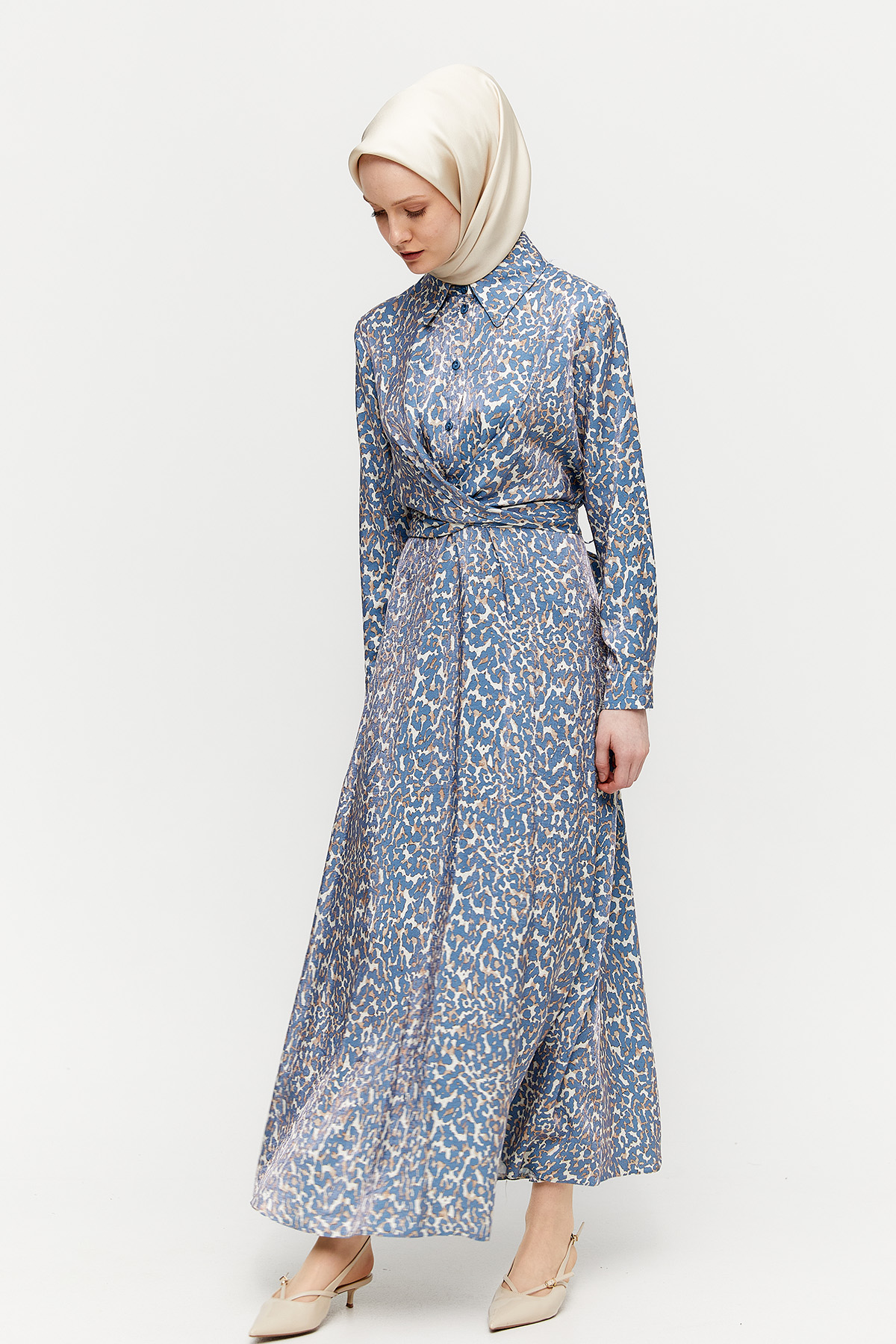Jakarlı Leopar Elbise