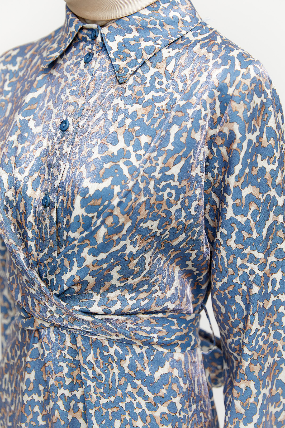 Jakarlı Leopar Elbise