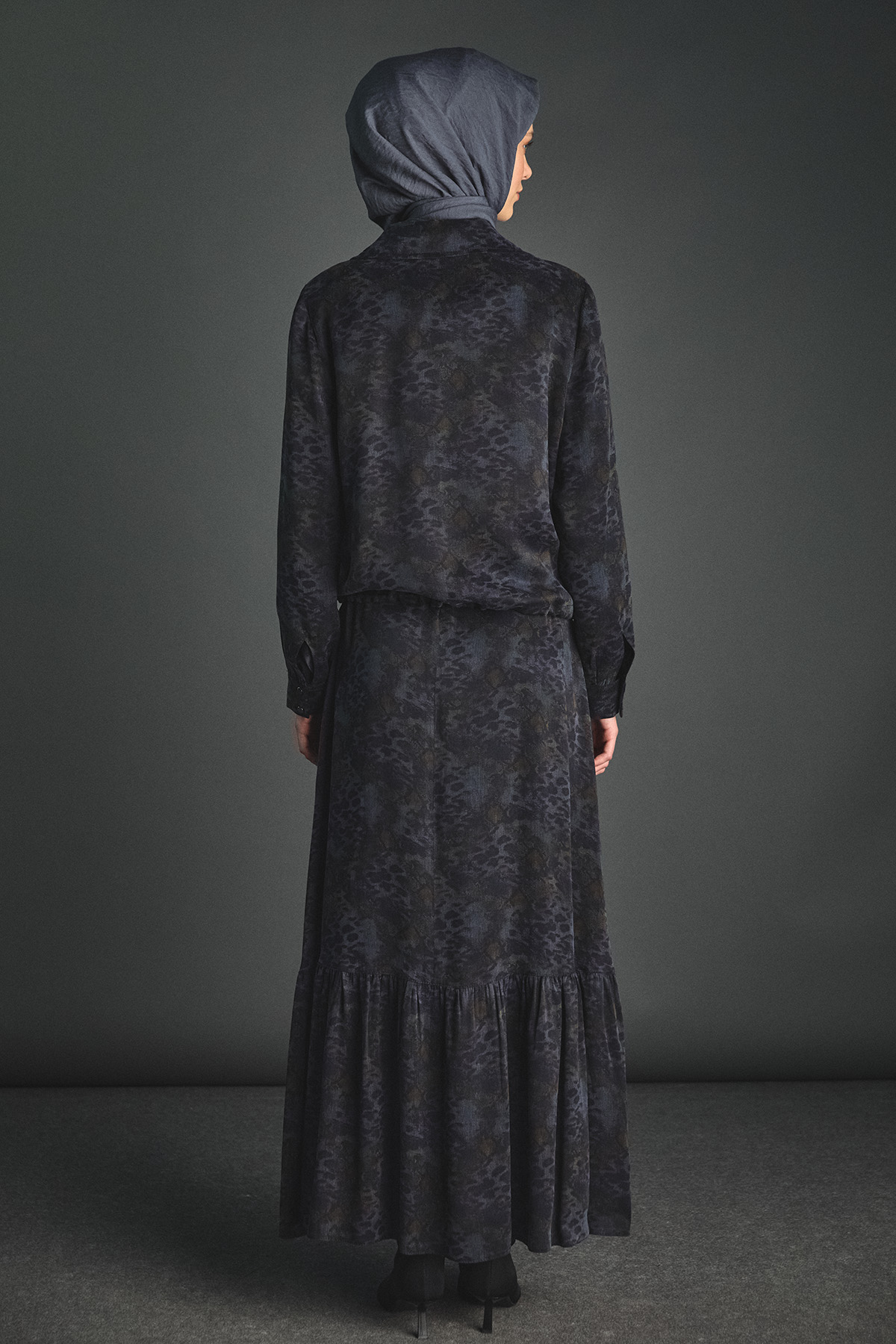 Desenli Lyocell İkili Takım